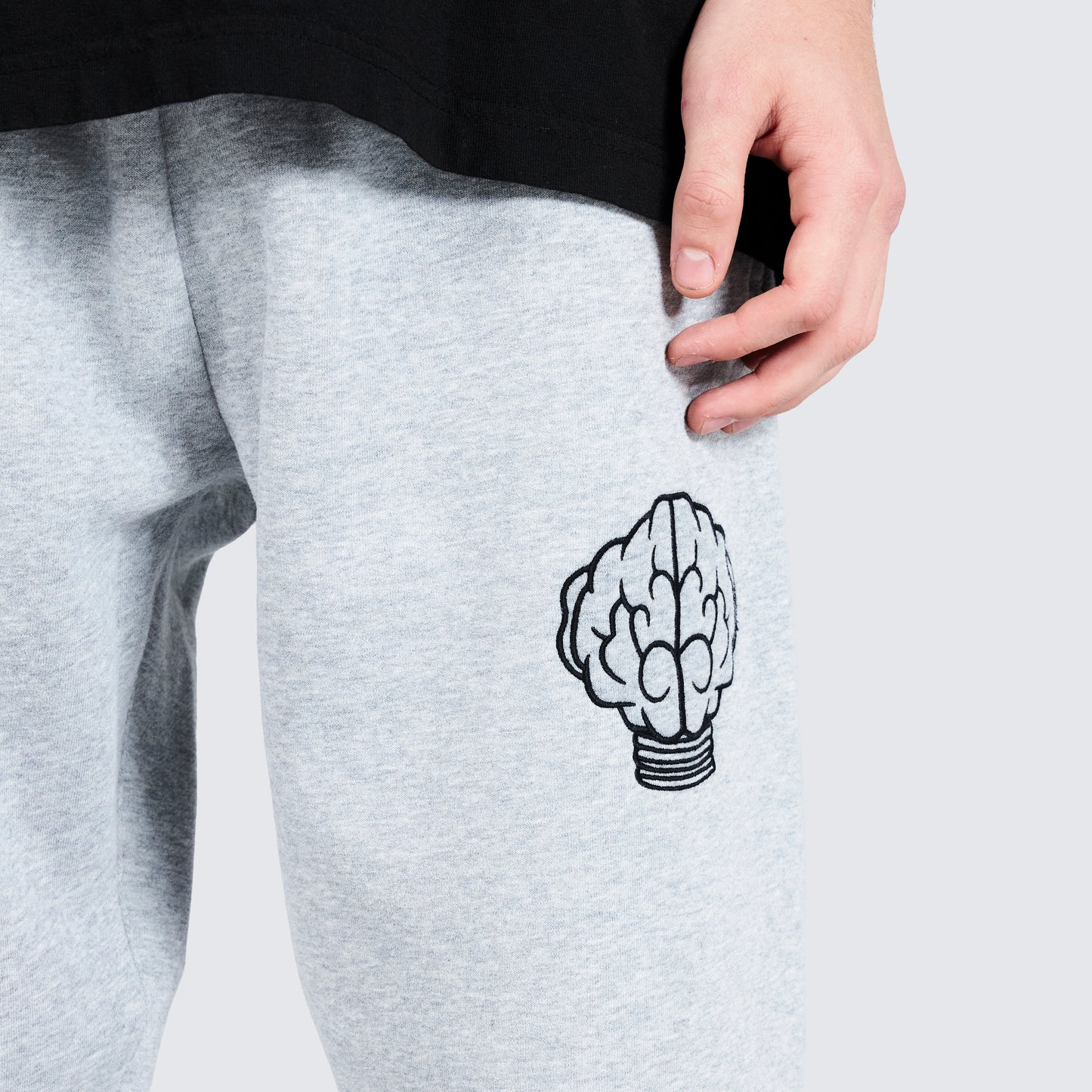 Pleasures NERD Sweatpants in Heather Grey - view 2