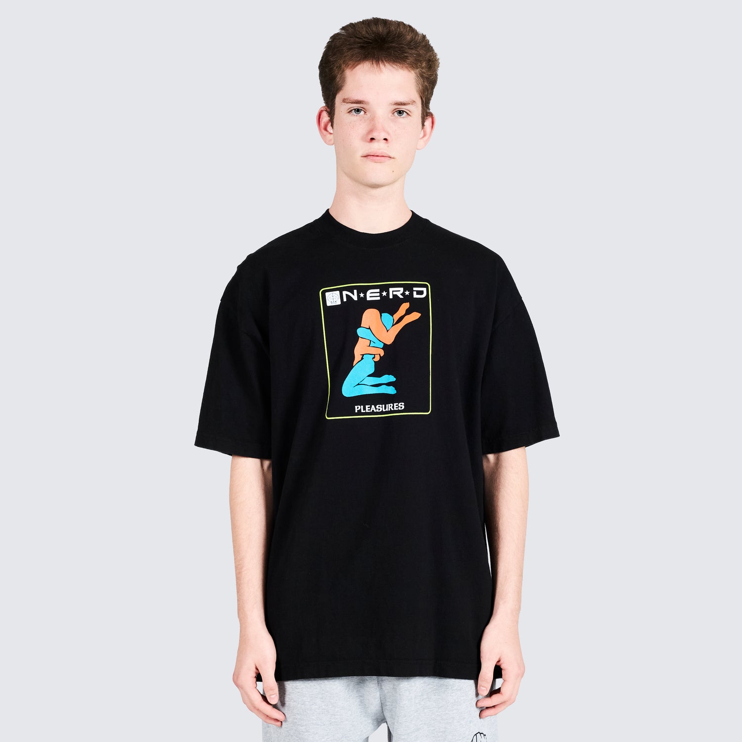 Pleasures Provider T-Shirt in Black - view 2