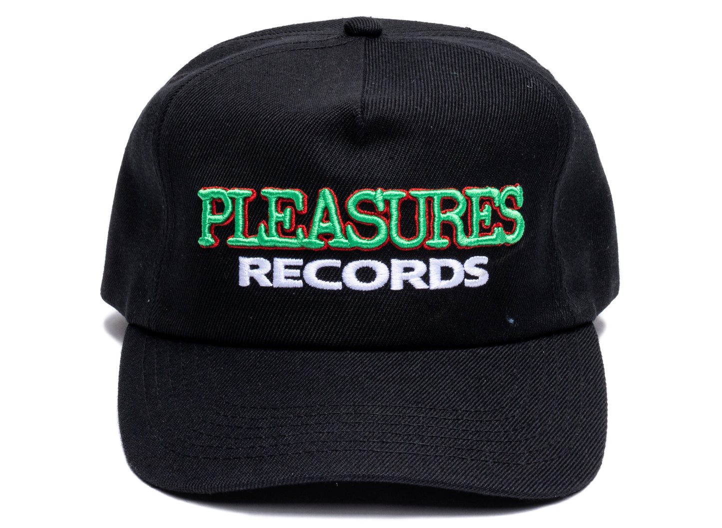 Pleasures Records Snapback Hat in Black