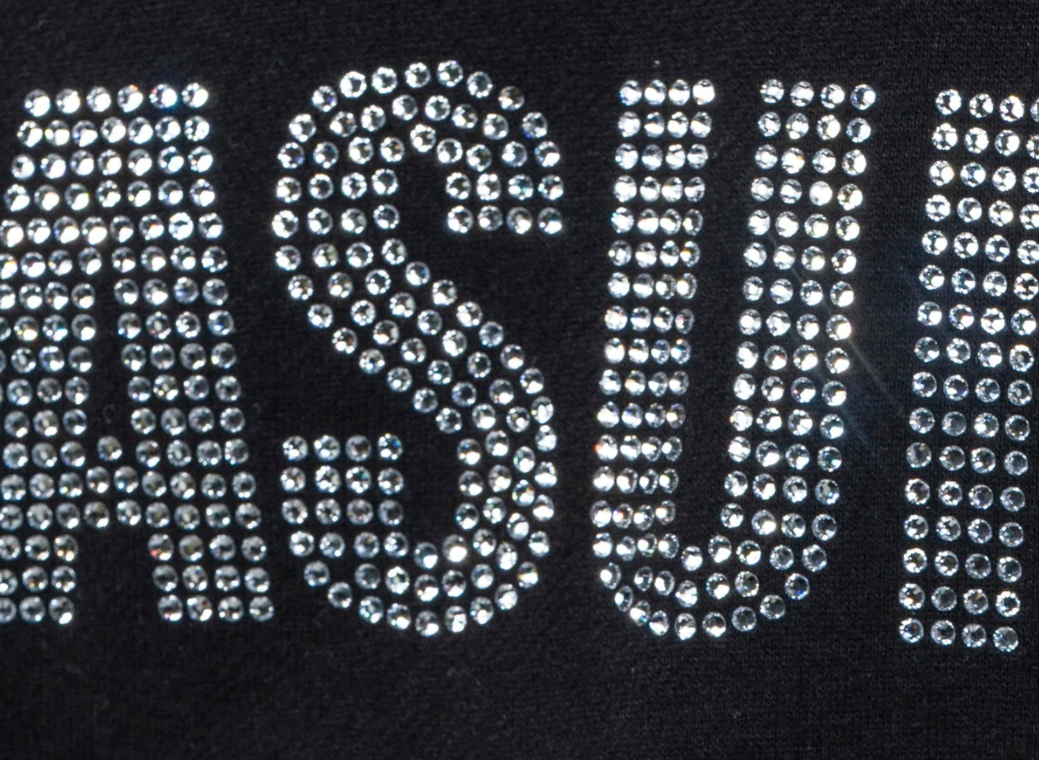 Pleasures Rhinestone Impact Hoodie in Black - view 2