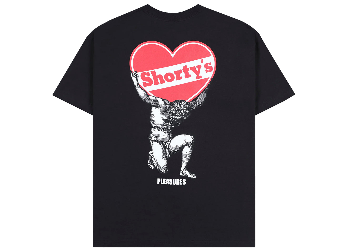 Pleasures Shorty’s Atlas T-Shirt in Black - view 2