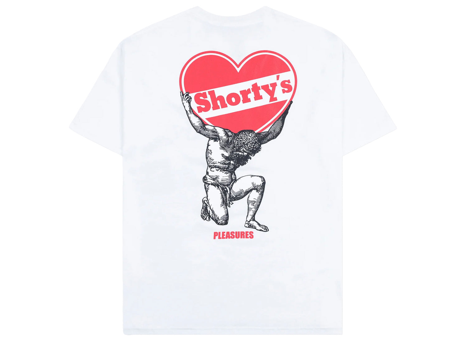 Pleasures Shorty’s Atlas T-Shirt in White - view 2