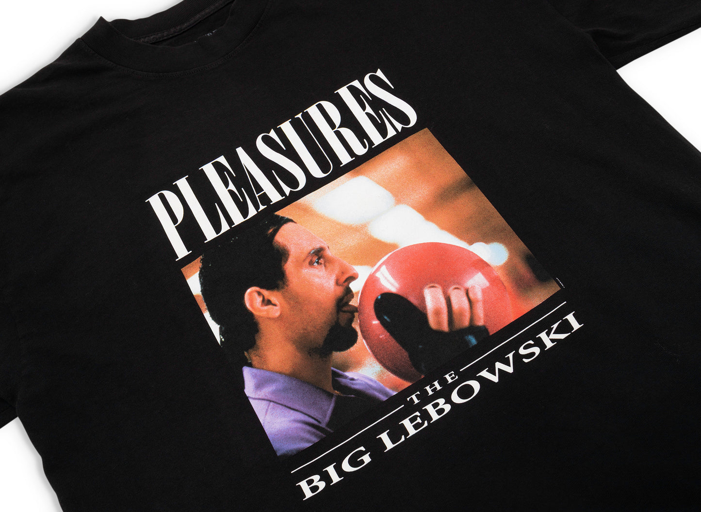 Pleasures x Big Lebowski Lick T-Shirt in Black - view 2