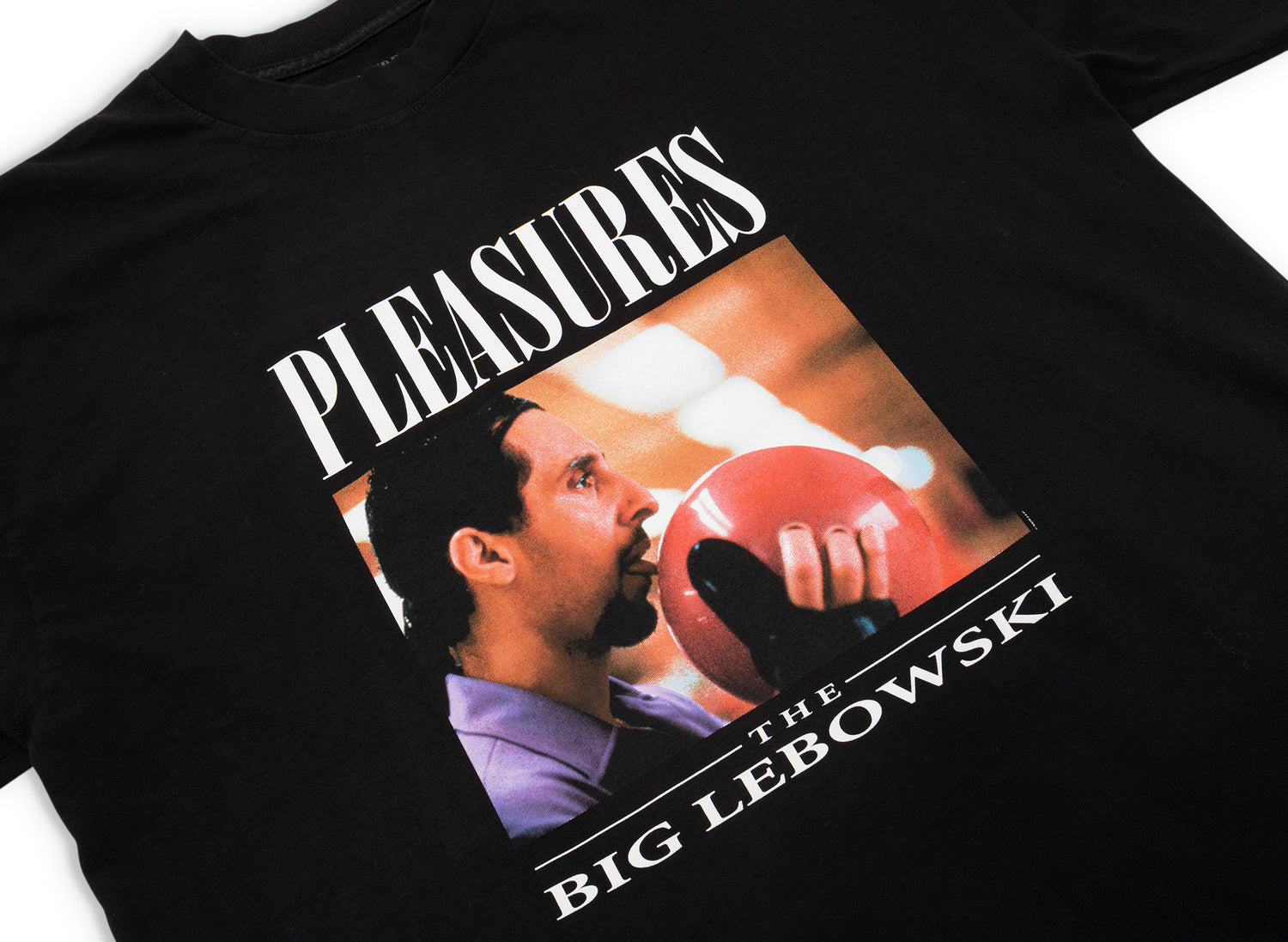 Pleasures x Big Lebowski Lick T-Shirt in Black - view 2