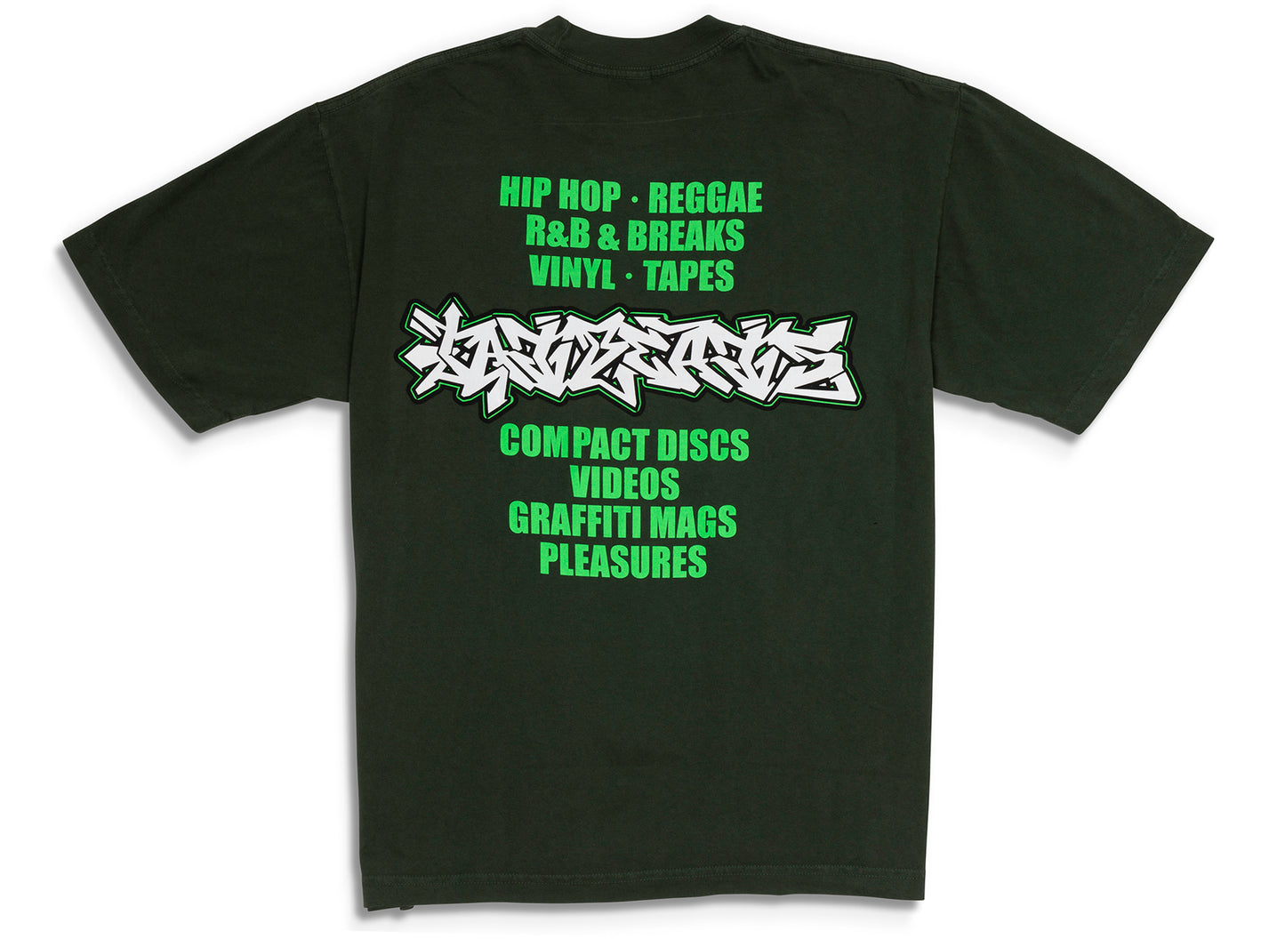 Pleasures x Fat Beats Melrose Tee in Ivy - view 2