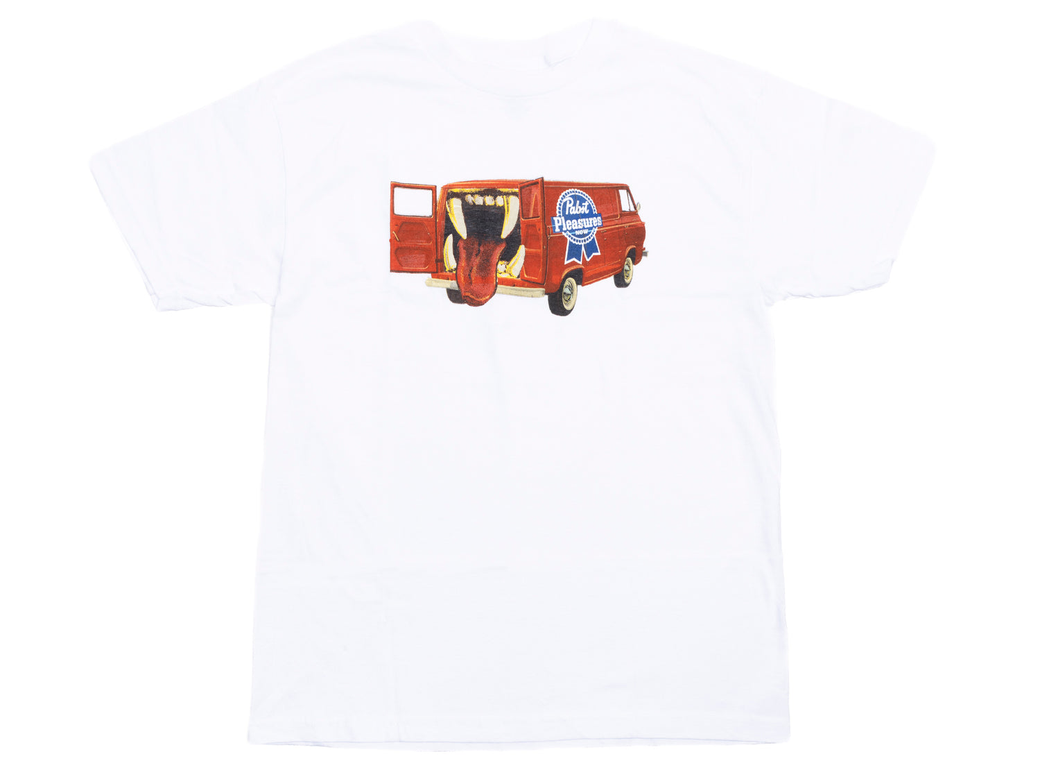 Pleasures x PABST Beer Van T-Shirt in White