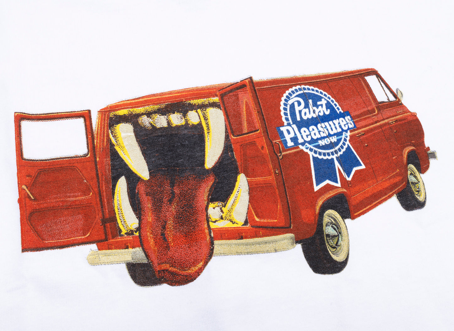 Pleasures x PABST Beer Van T-Shirt in White - view 2