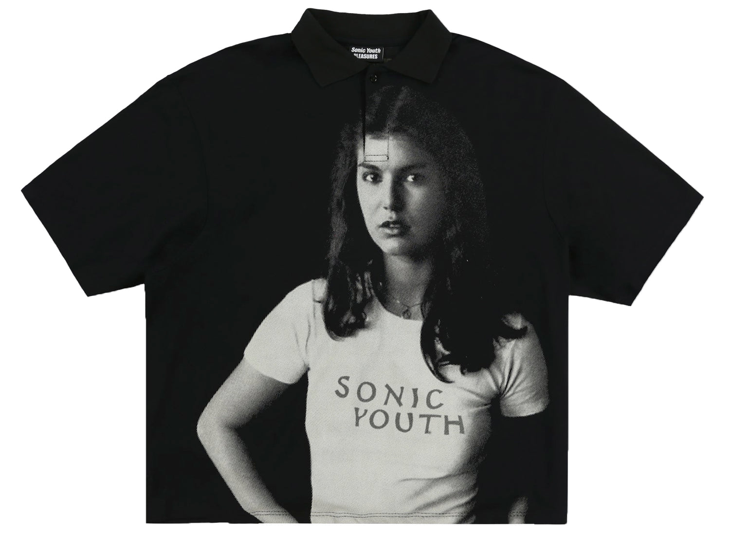 Pleasures X Sonic Youth Funky Donkey Boxy Polo
