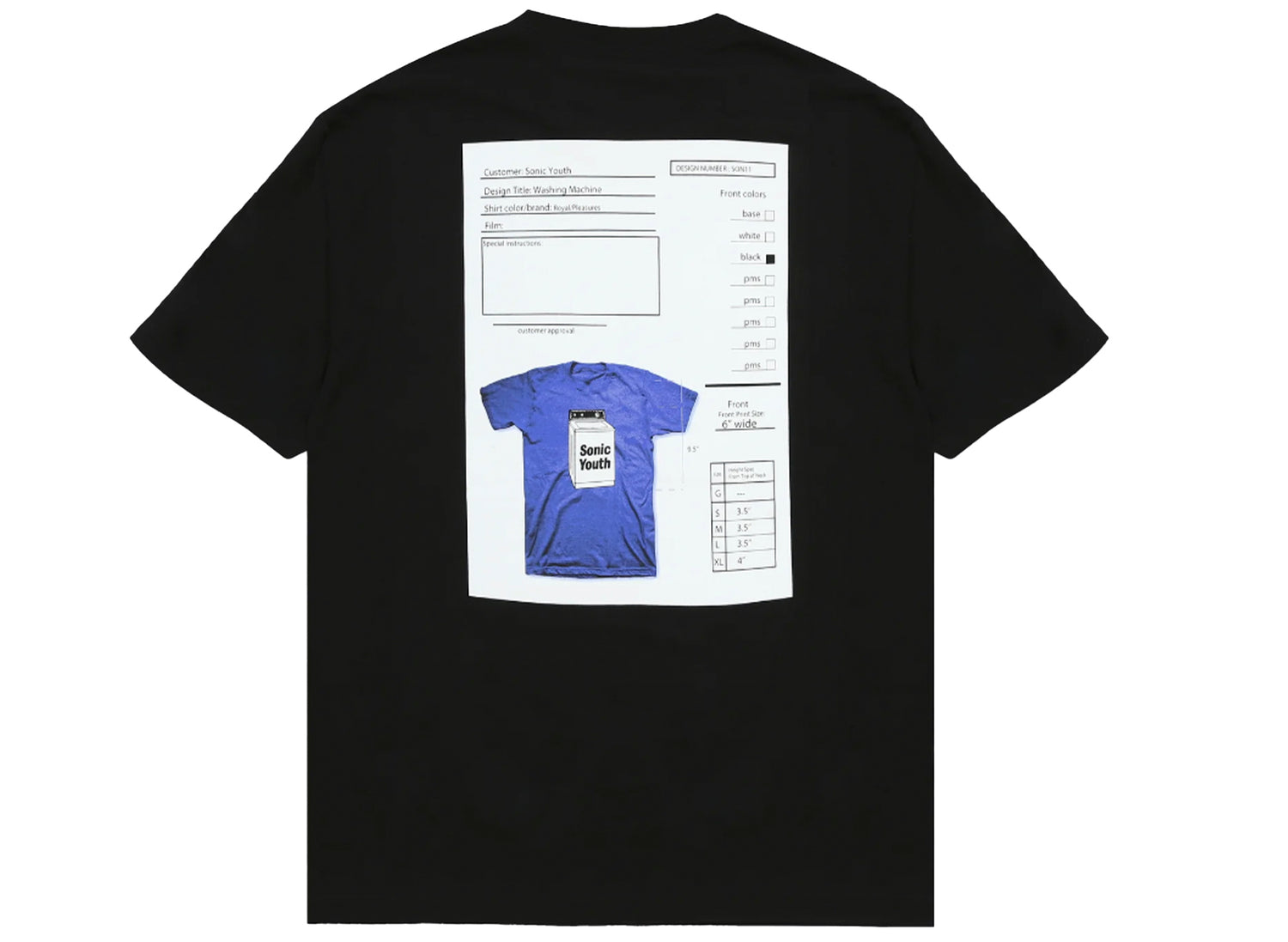 Pleasures x Sonic Youth Techpack Tee in Black - view 2