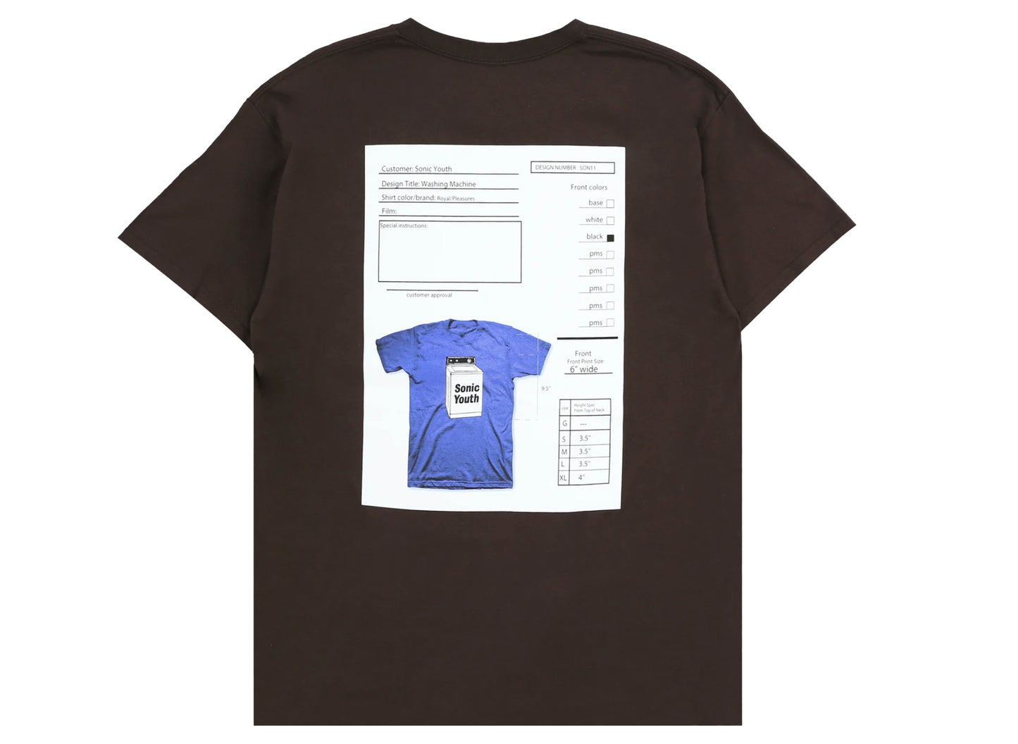 Pleasures x Sonic Youth Techpack Tee in Brown - view 2