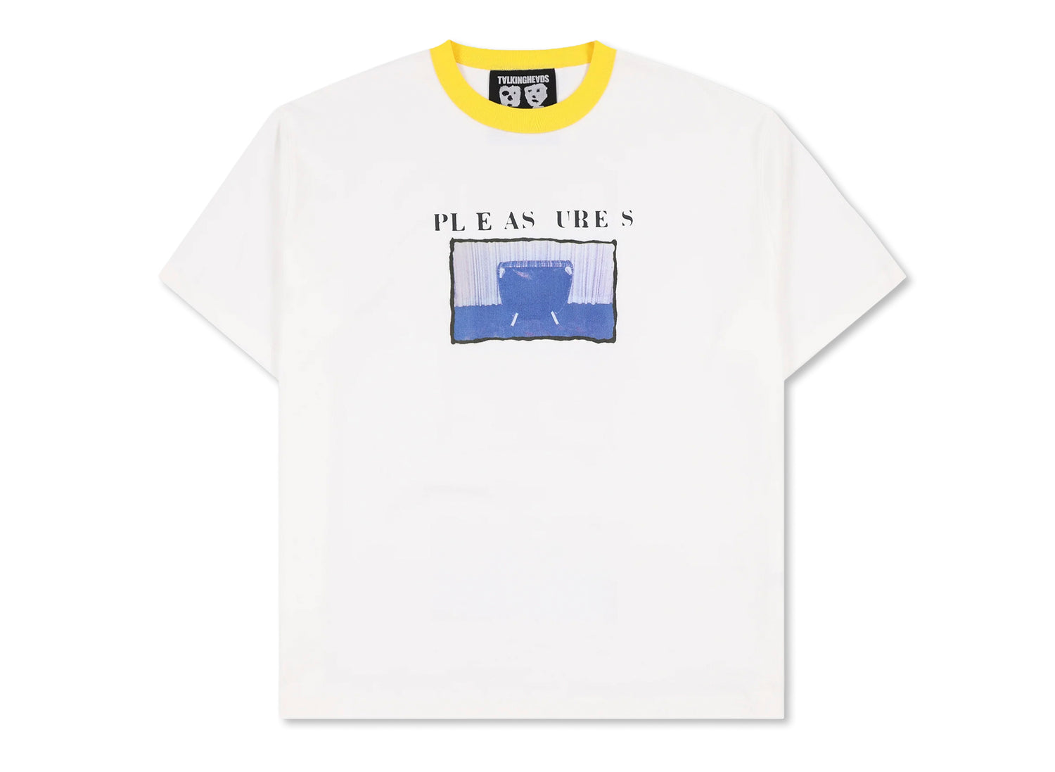 Pleasures x Talking Heads Speaking Heavyweight Shirt in White