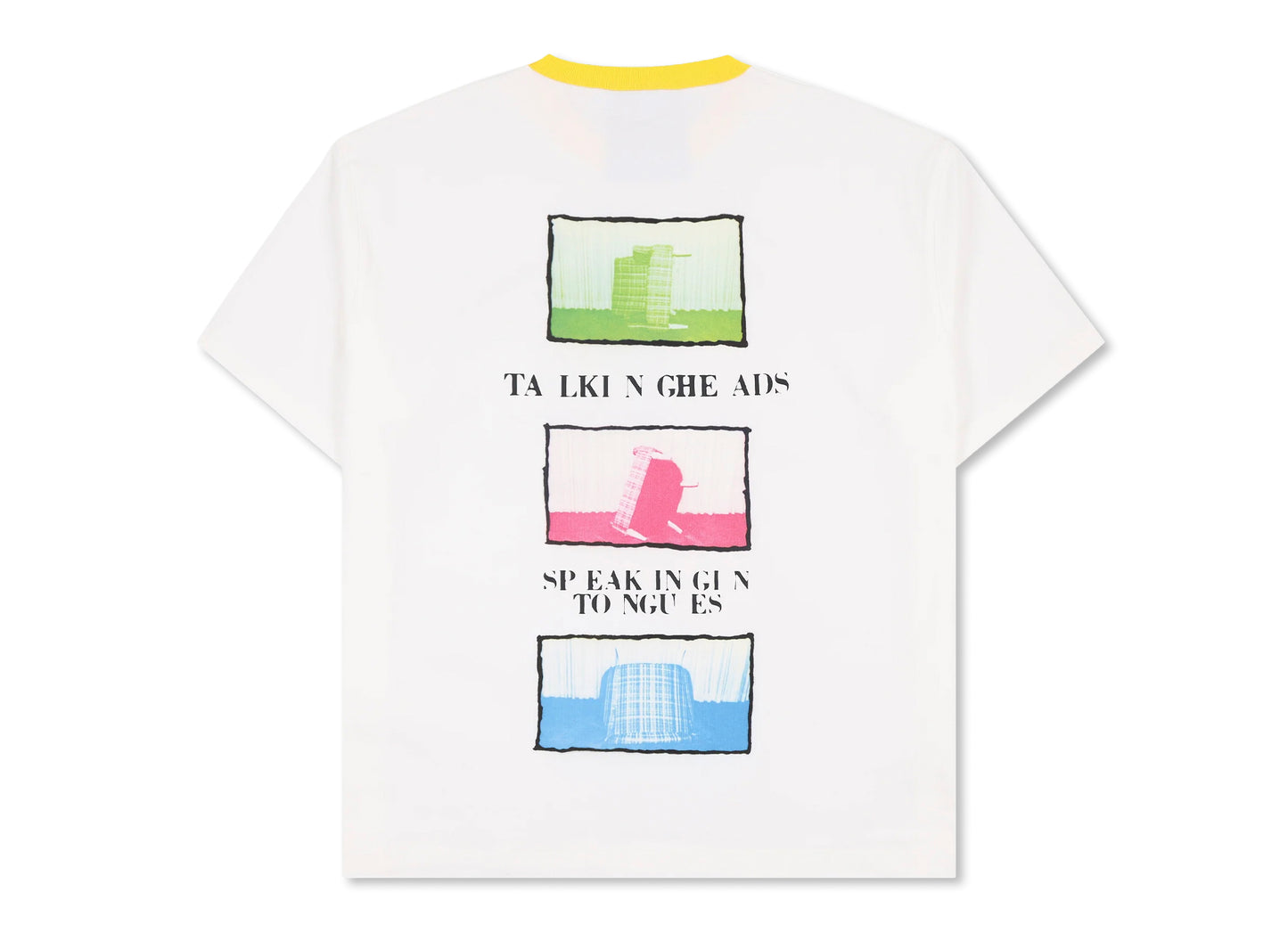Pleasures x Talking Heads Speaking Heavyweight Shirt in White — view 2