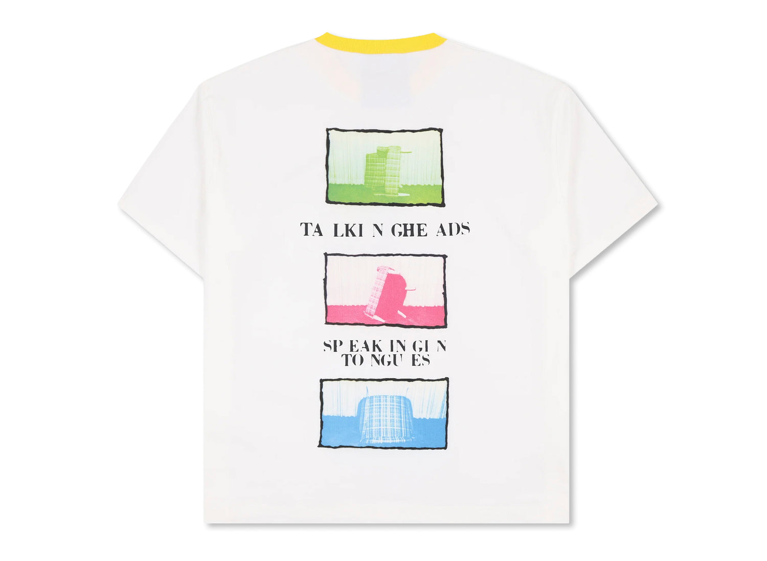 Pleasures x Talking Heads Speaking Heavyweight Shirt in White — view 2