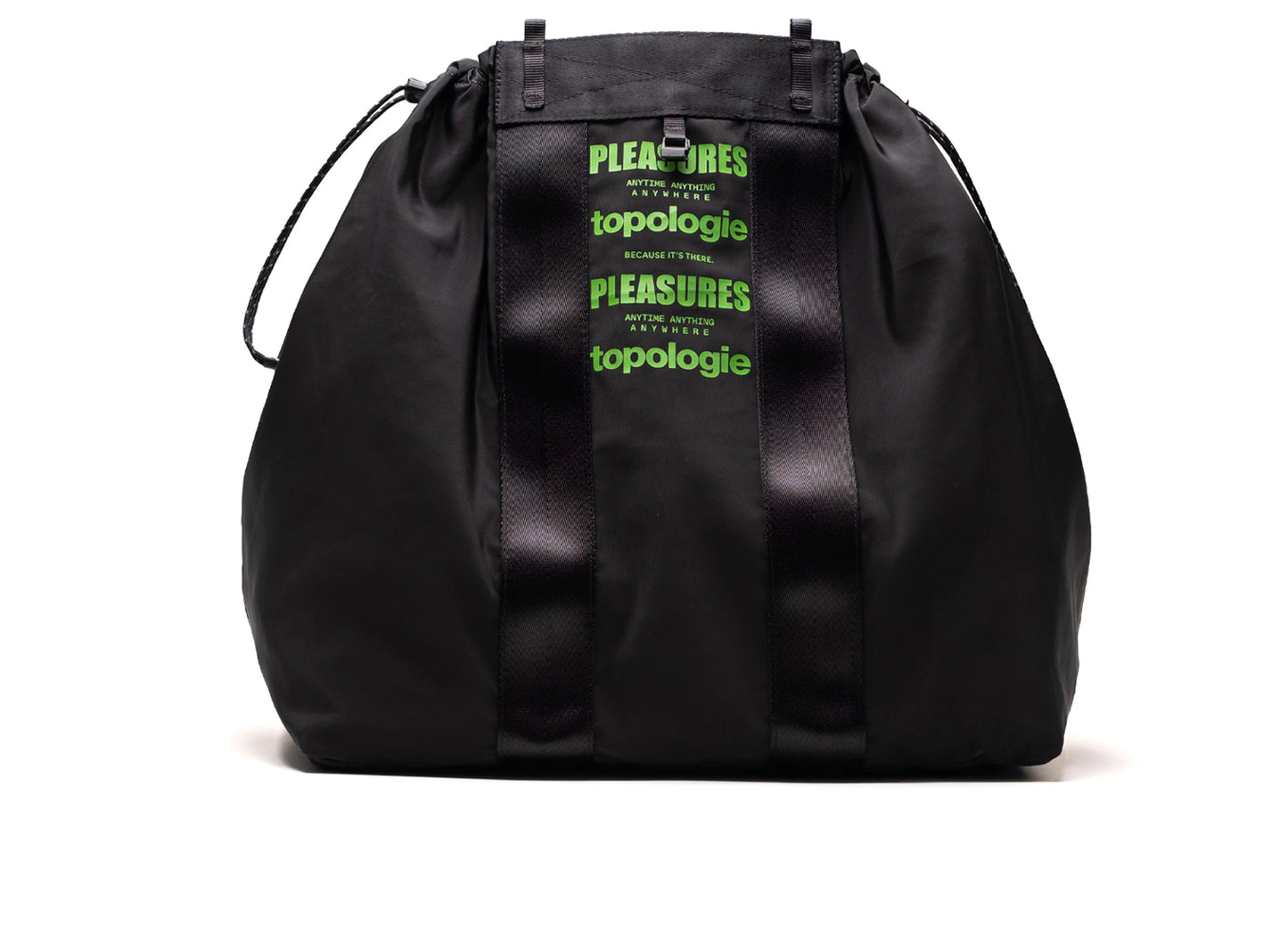 Pleasures x Topologie Summit Reversible Tote in Black / Gray — view 4