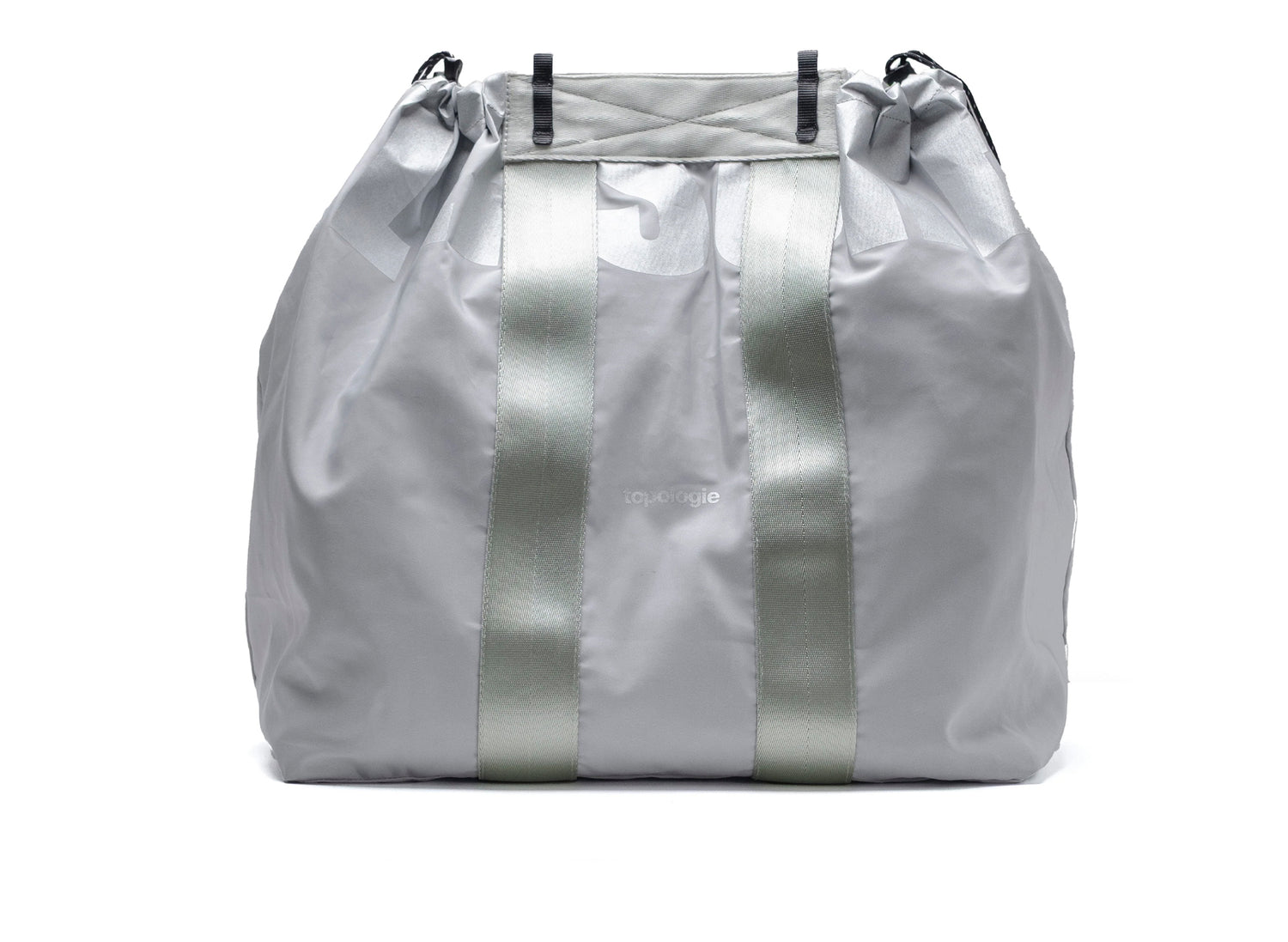 Pleasures x Topologie Summit Reversible Tote in Black / Gray — view 5