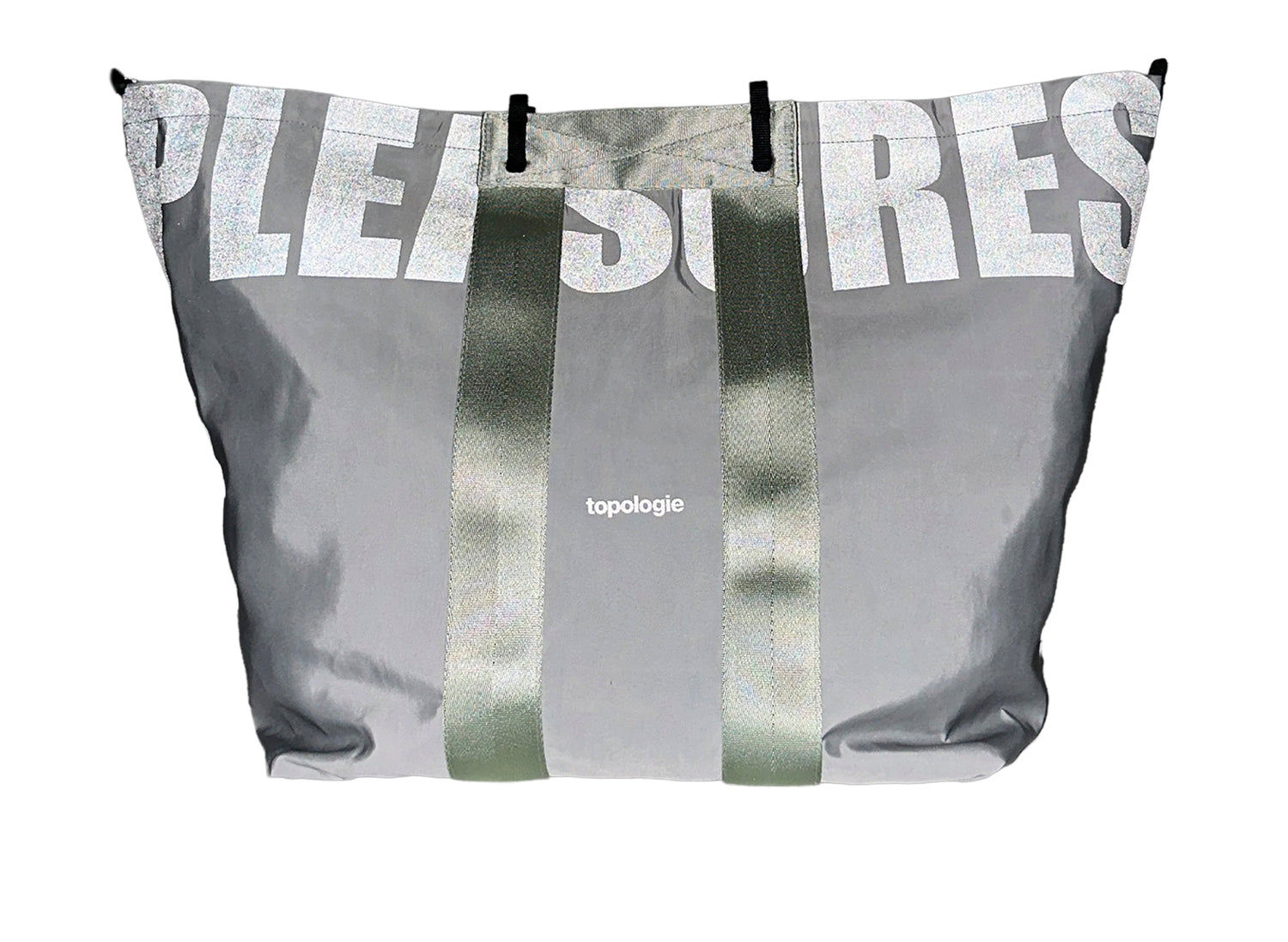 Pleasures x Topologie Summit Reversible Tote in Black / Gray — view 7