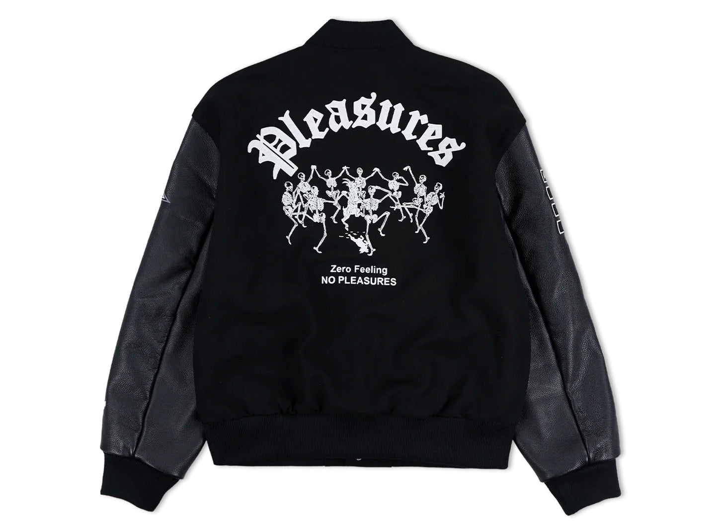 Pleasures x Zero Varsity Jacket in Black — view 2