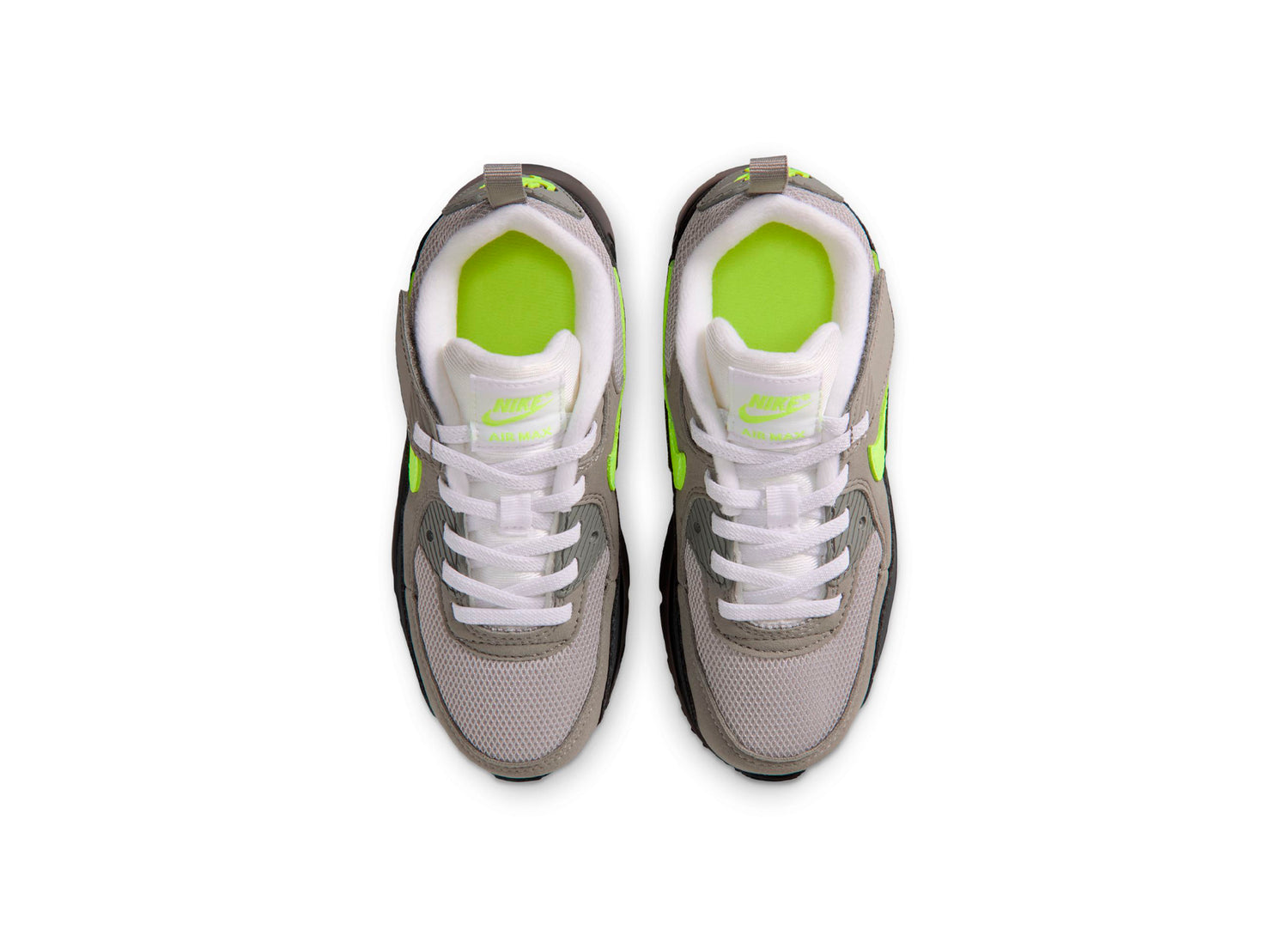 PS Nike Air Max 90 in Black / Neon Yellow — view 4