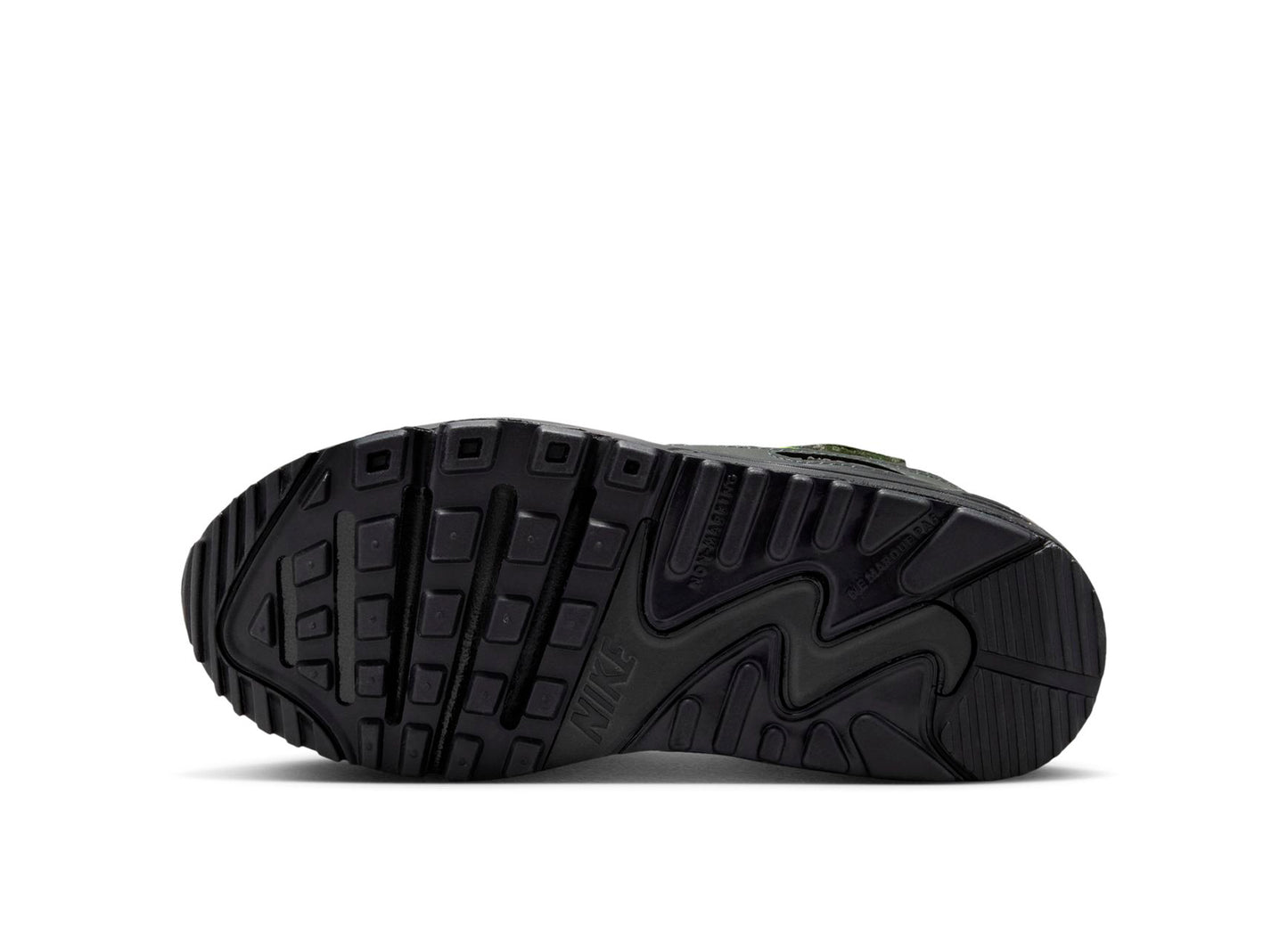 PS Nike Air Max 90 in Black / Neon Yellow — view 5