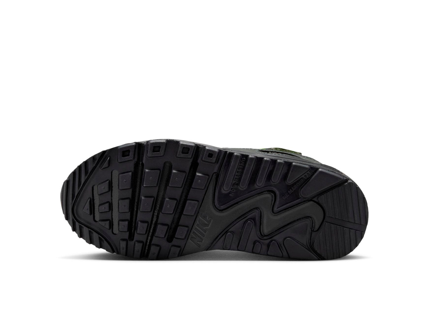 PS Nike Air Max 90 in Black / Neon Yellow — view 5