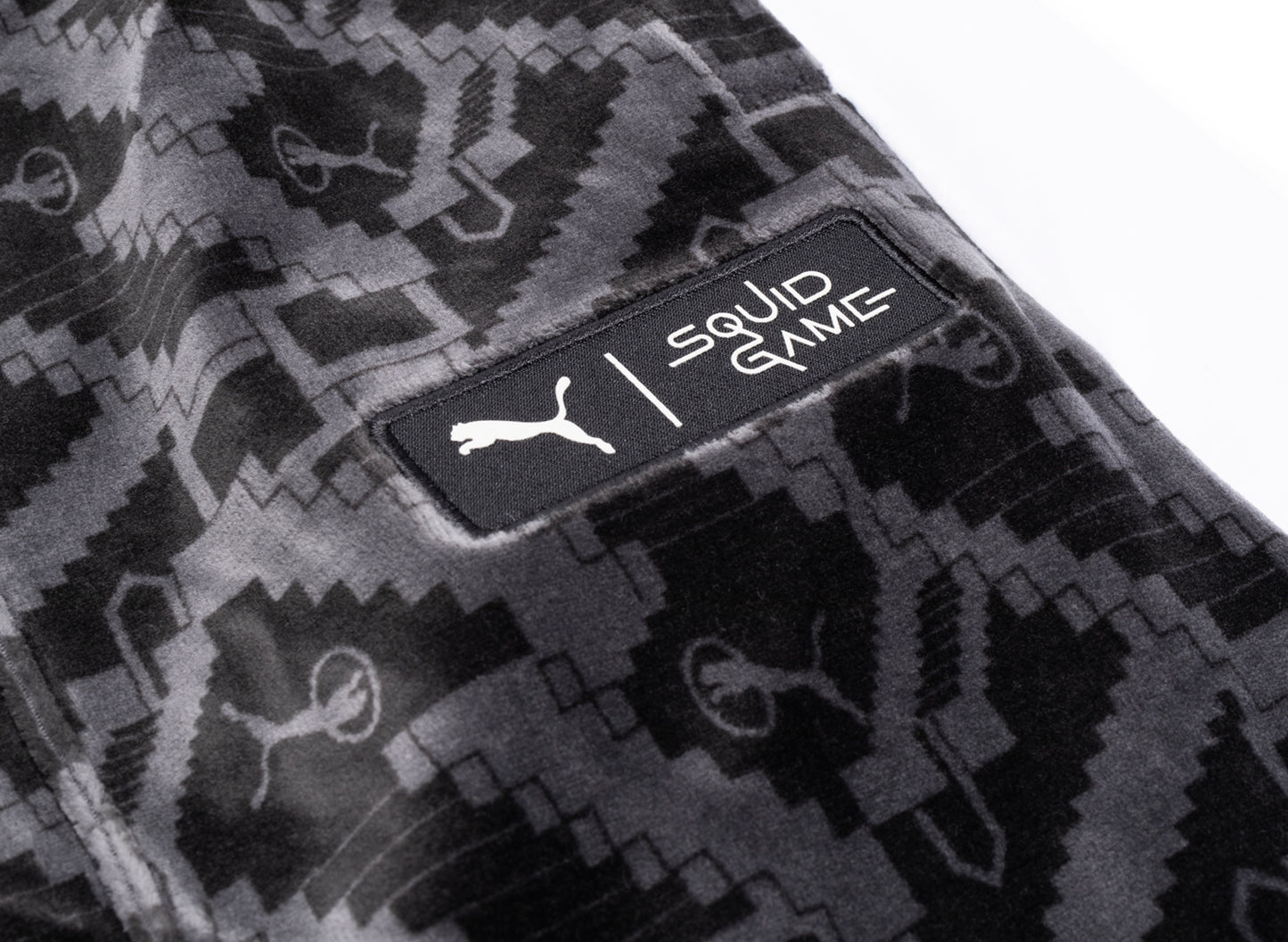Puma x Squid Game T7 Iconic Straight Track Pants in Black - view 2