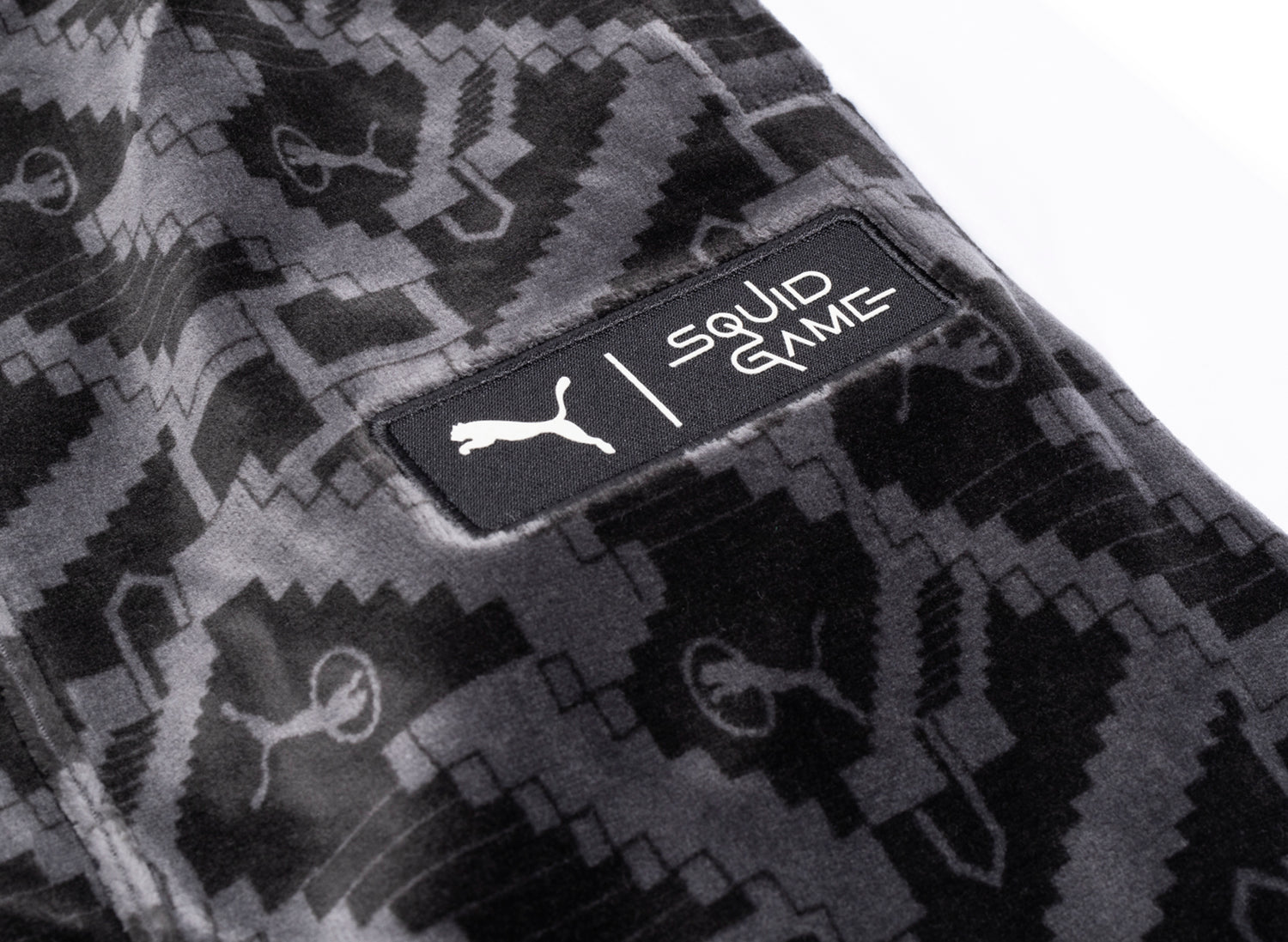 Puma x Squid Game T7 Iconic Straight Track Pants in Black - view 2
