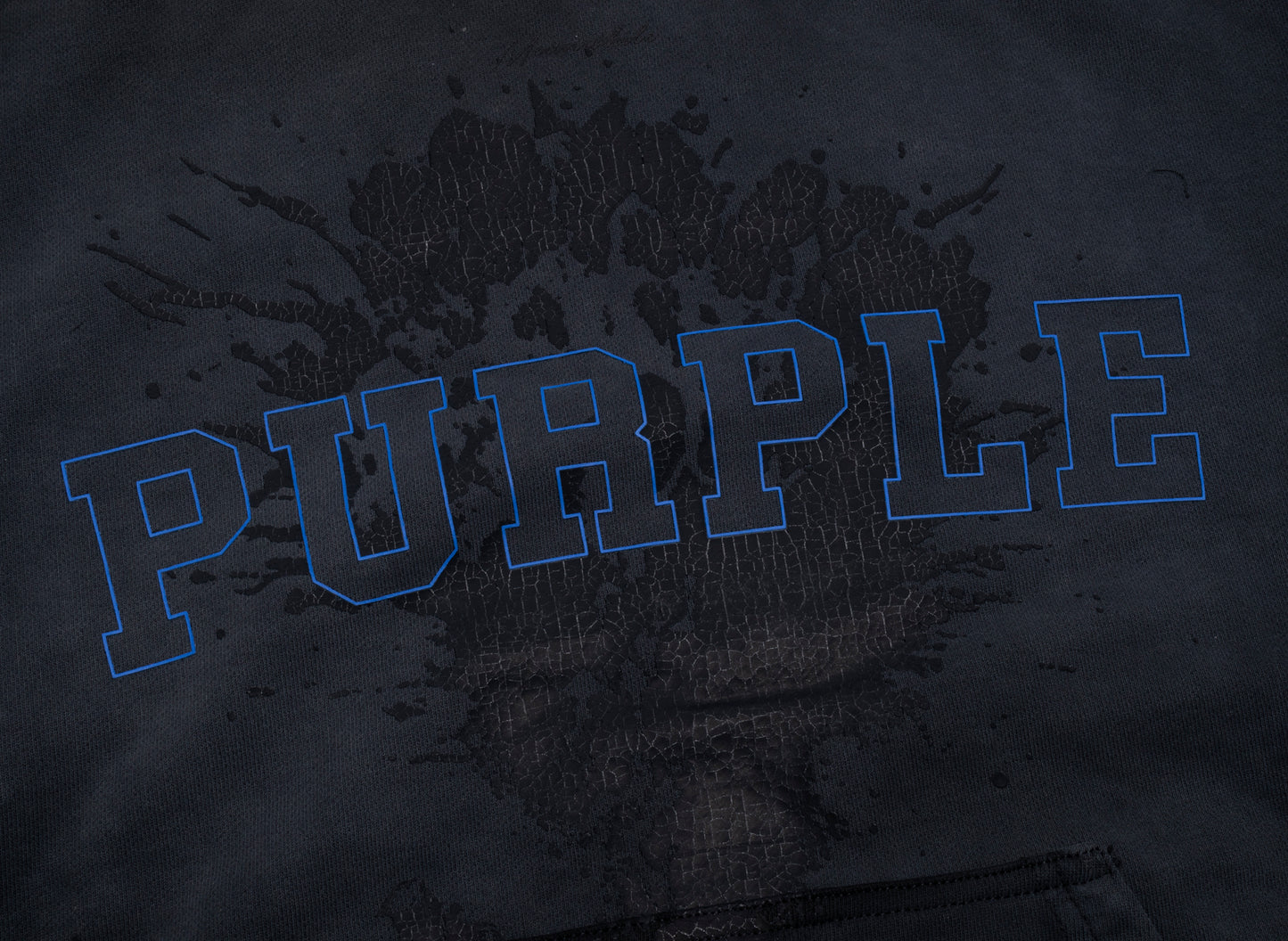Purple Brand French Terry Arc Logo Pullover Hoodie - view 2