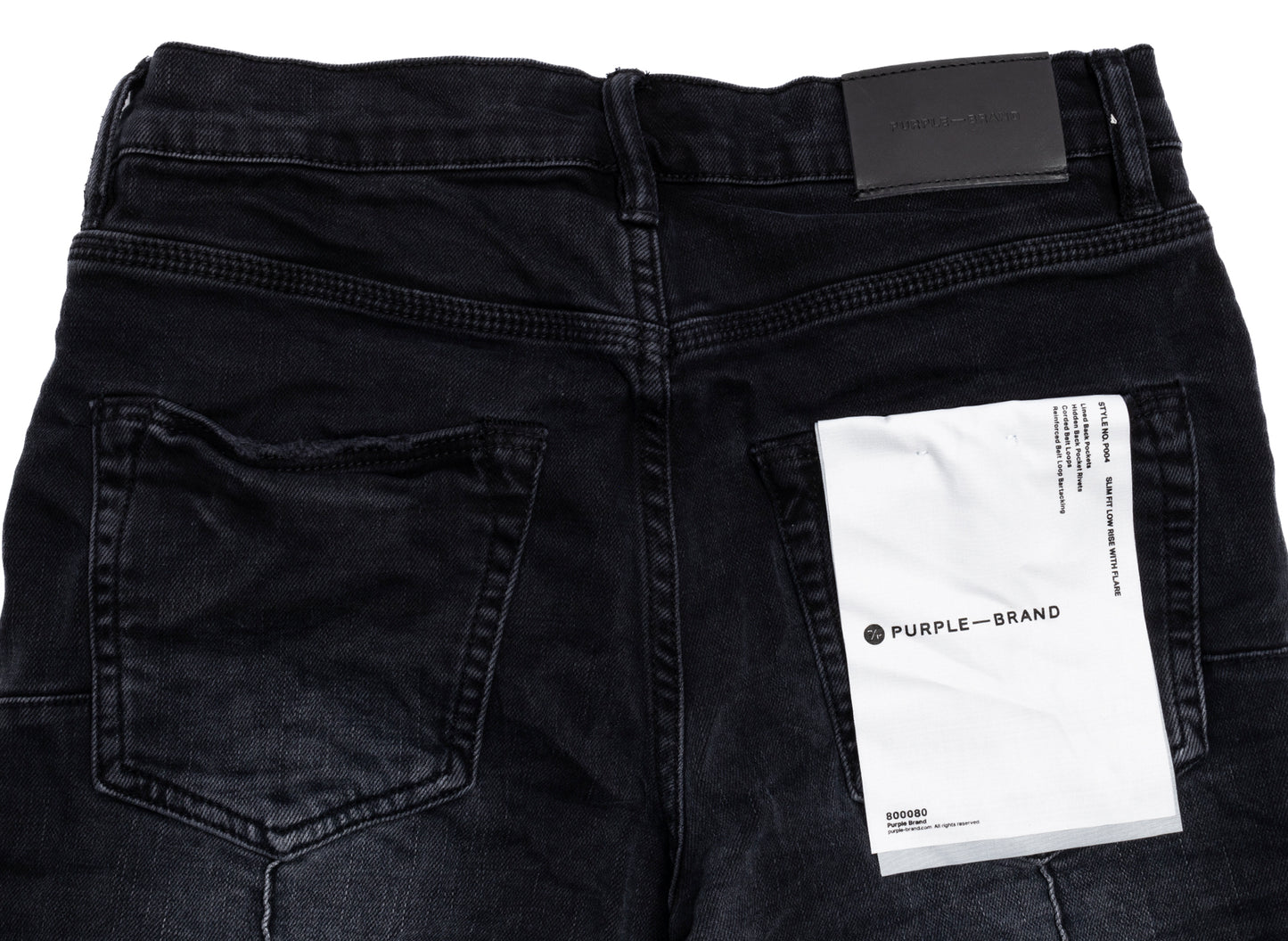 Purple Brand Pintuck Flare Overydye Jeans - view 2