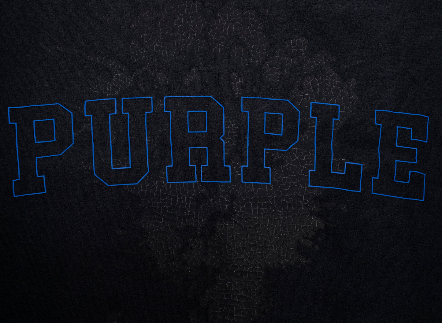 Purple Brand Textured Jersey S/S Tee in Black - view 2