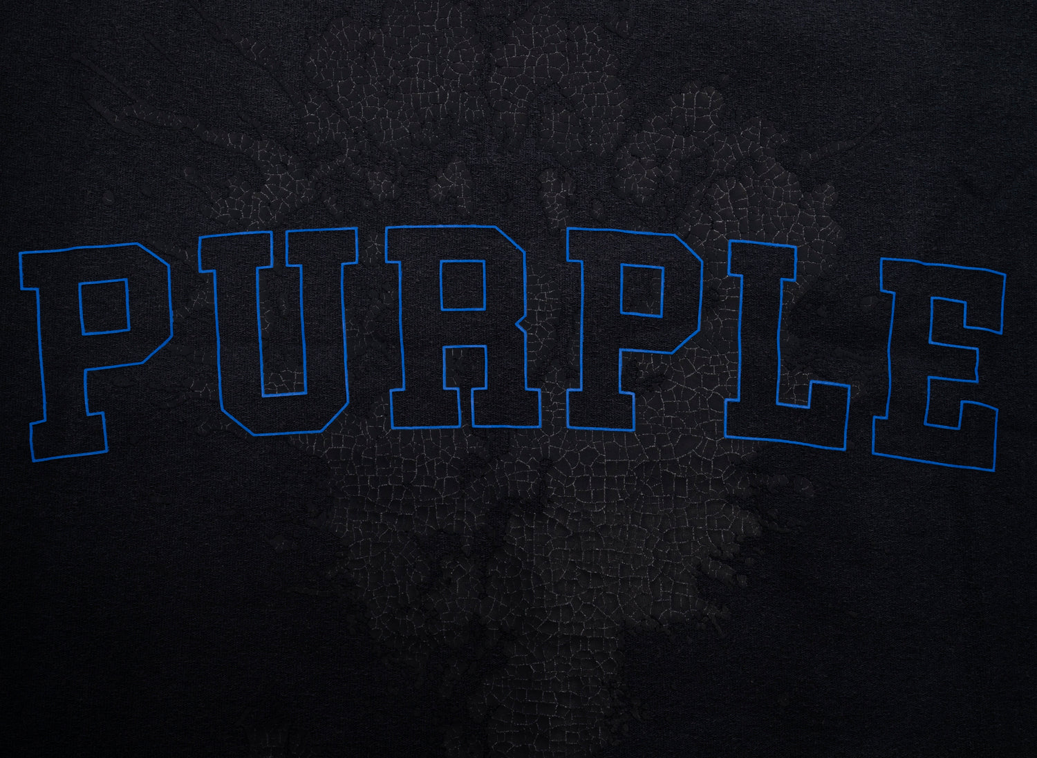 Purple Brand Textured Jersey S/S Tee in Black - view 2
