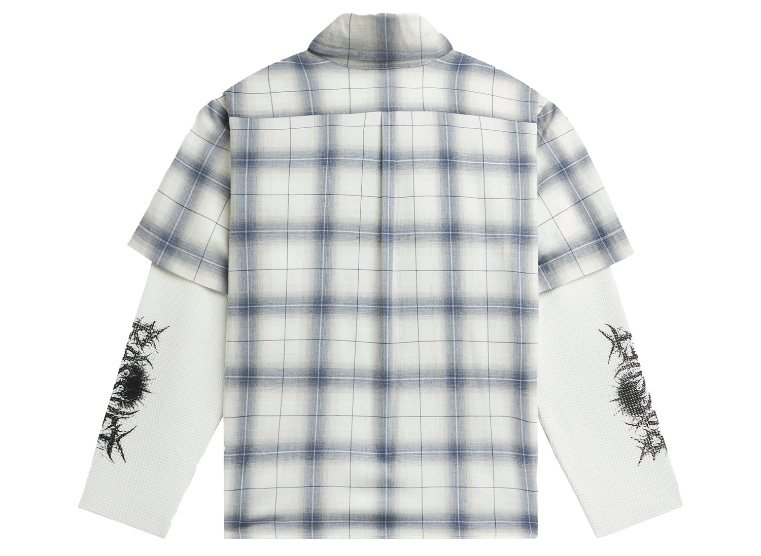 Rassvet PACCBET Doom Waffle Work Overshirt in Grey, men's overshirt, view 2