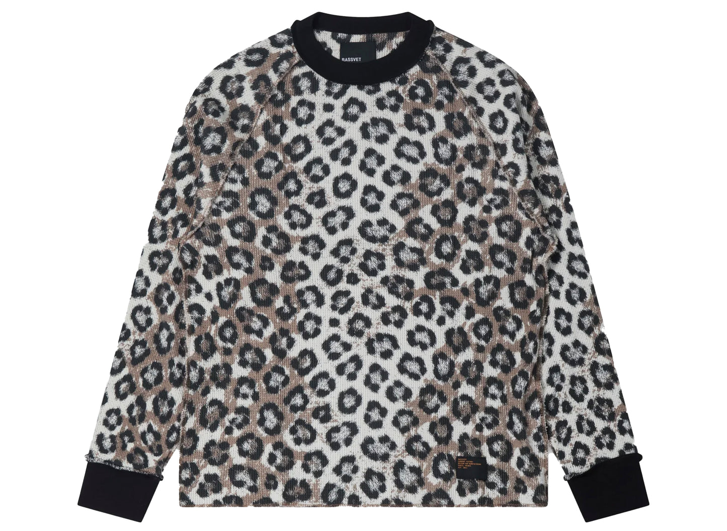 Rassvet PACCBET Leopard Thermal long-sleeve tee, men's waffle-knit t-shirt