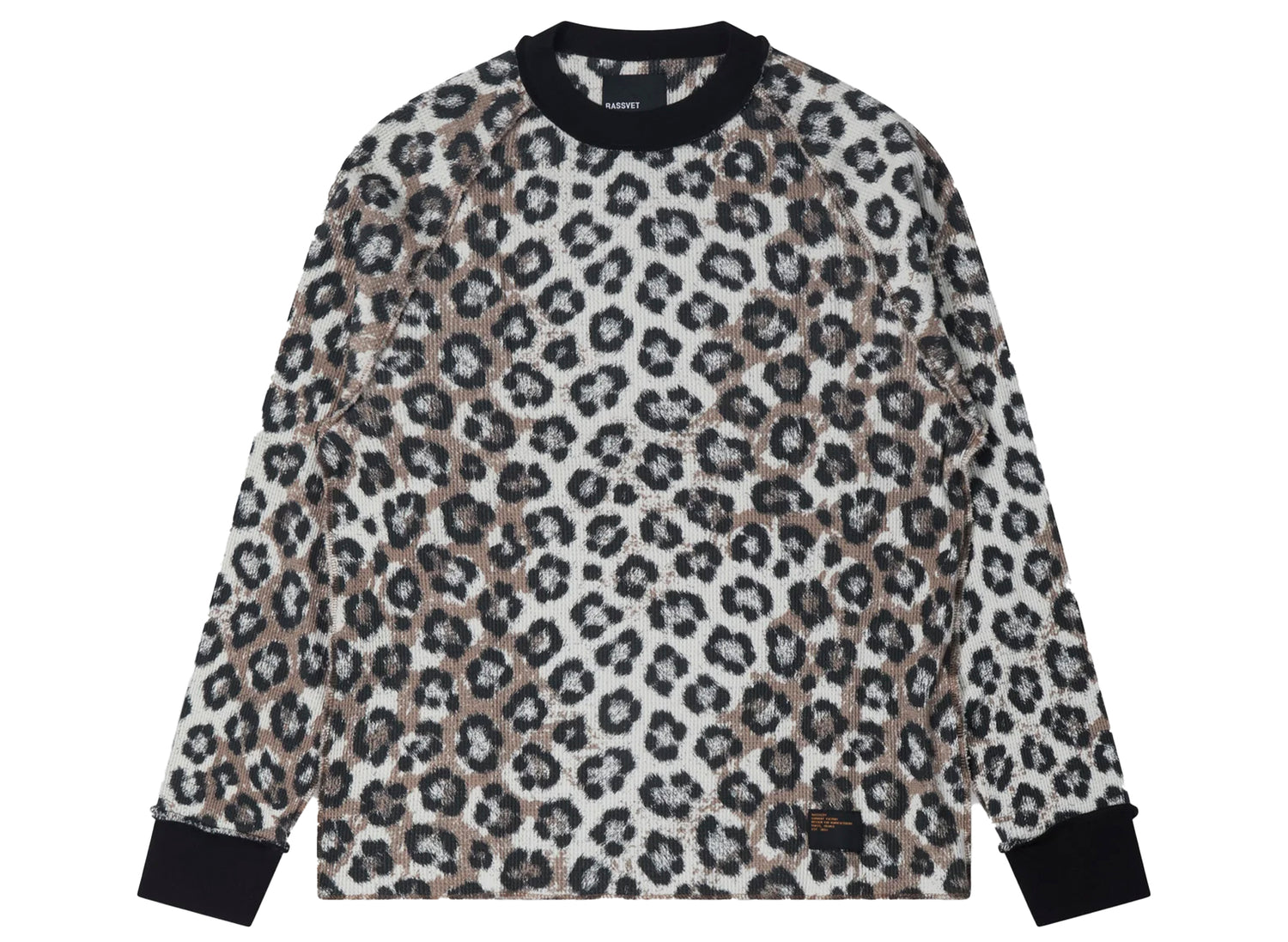 Rassvet PACCBET Leopard Thermal long-sleeve tee, men's waffle-knit t-shirt