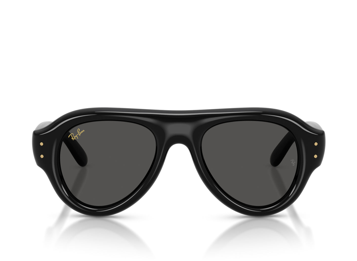 Ray Ban A$AP Rocky Aviator Puffer Sunglasses in Black w/ Dark Grey