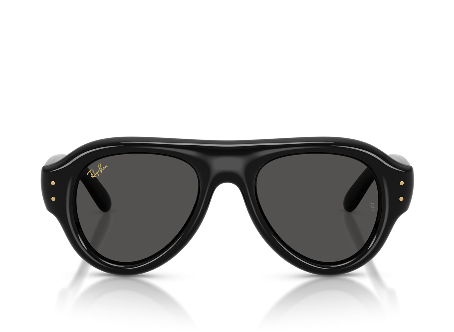 Ray Ban A$AP Rocky Aviator Puffer Sunglasses in Black w/ Dark Grey