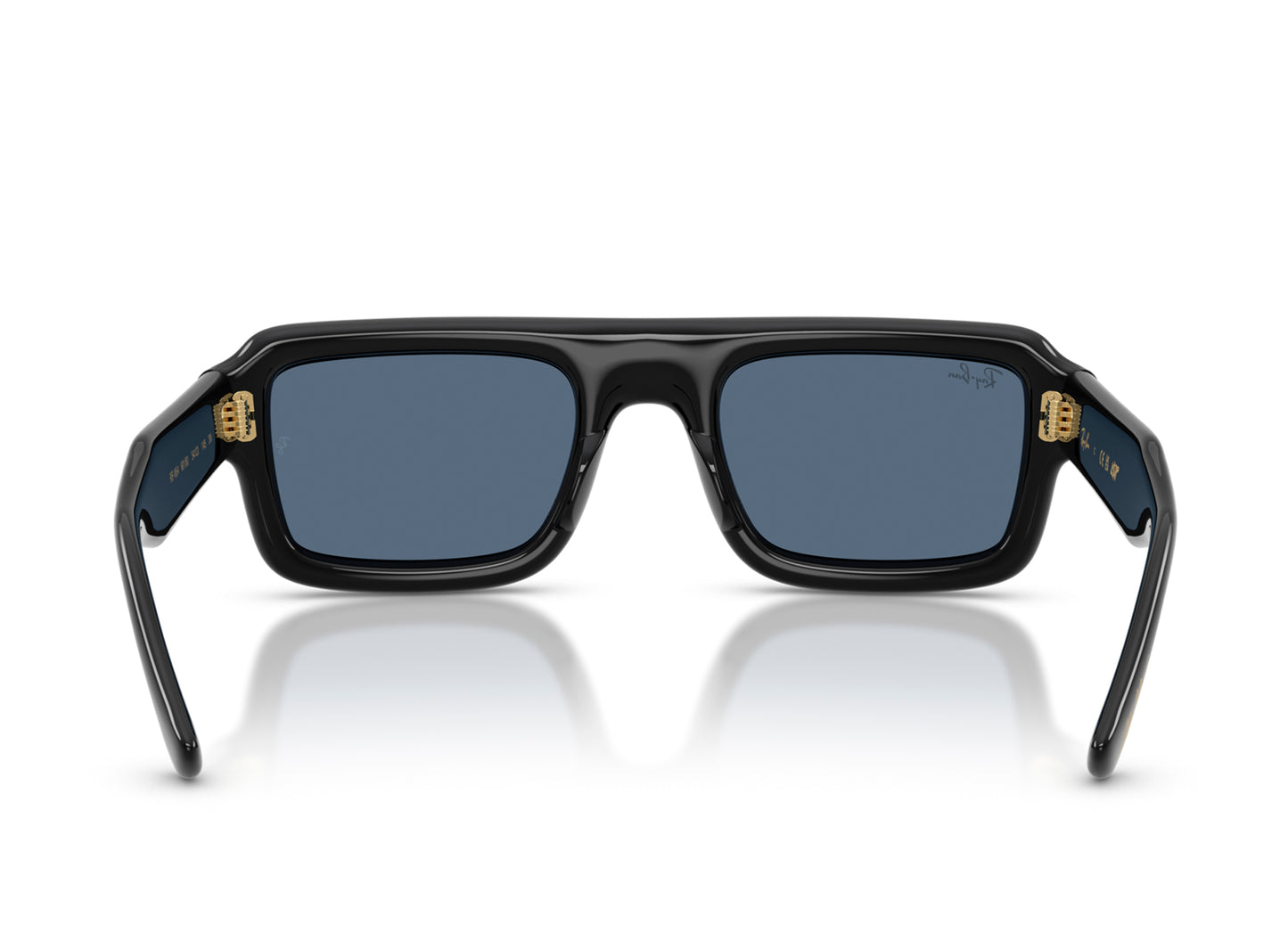 Ray Ban A$AP Rocky Flacko Puffer Sunglasses in Black w/ Dark Blue — view 3