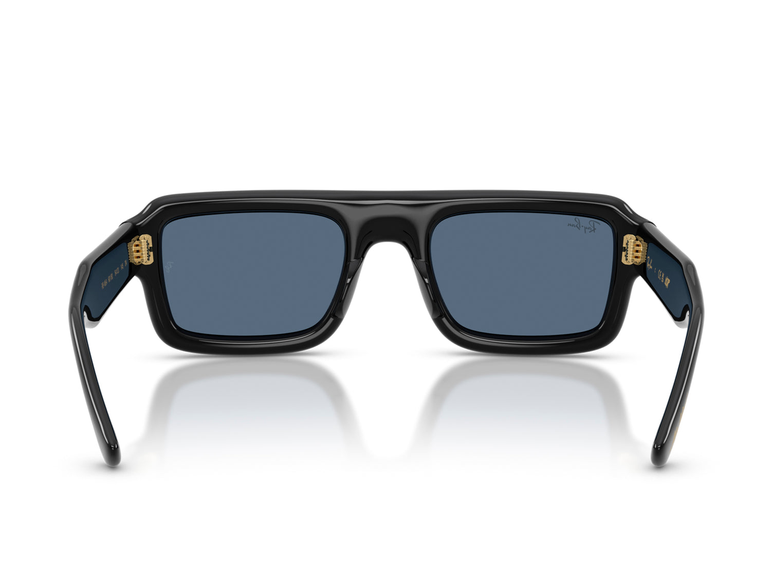Ray Ban A$AP Rocky Flacko Puffer Sunglasses in Black w/ Dark Blue — view 3