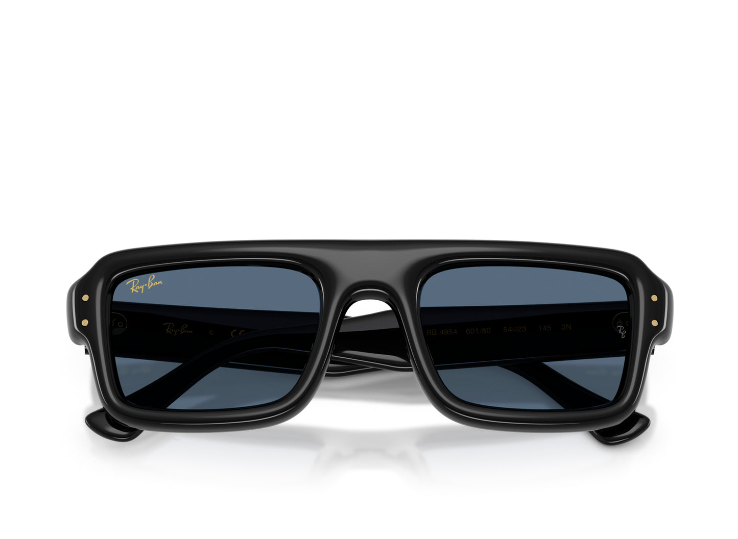Ray Ban A$AP Rocky Flacko Puffer Sunglasses in Black w/ Dark Blue — view 4