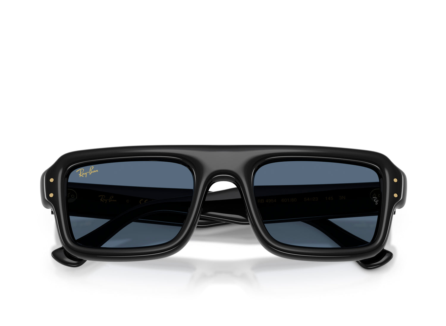 Ray Ban A$AP Rocky Flacko Puffer Sunglasses in Black w/ Dark Blue — view 4