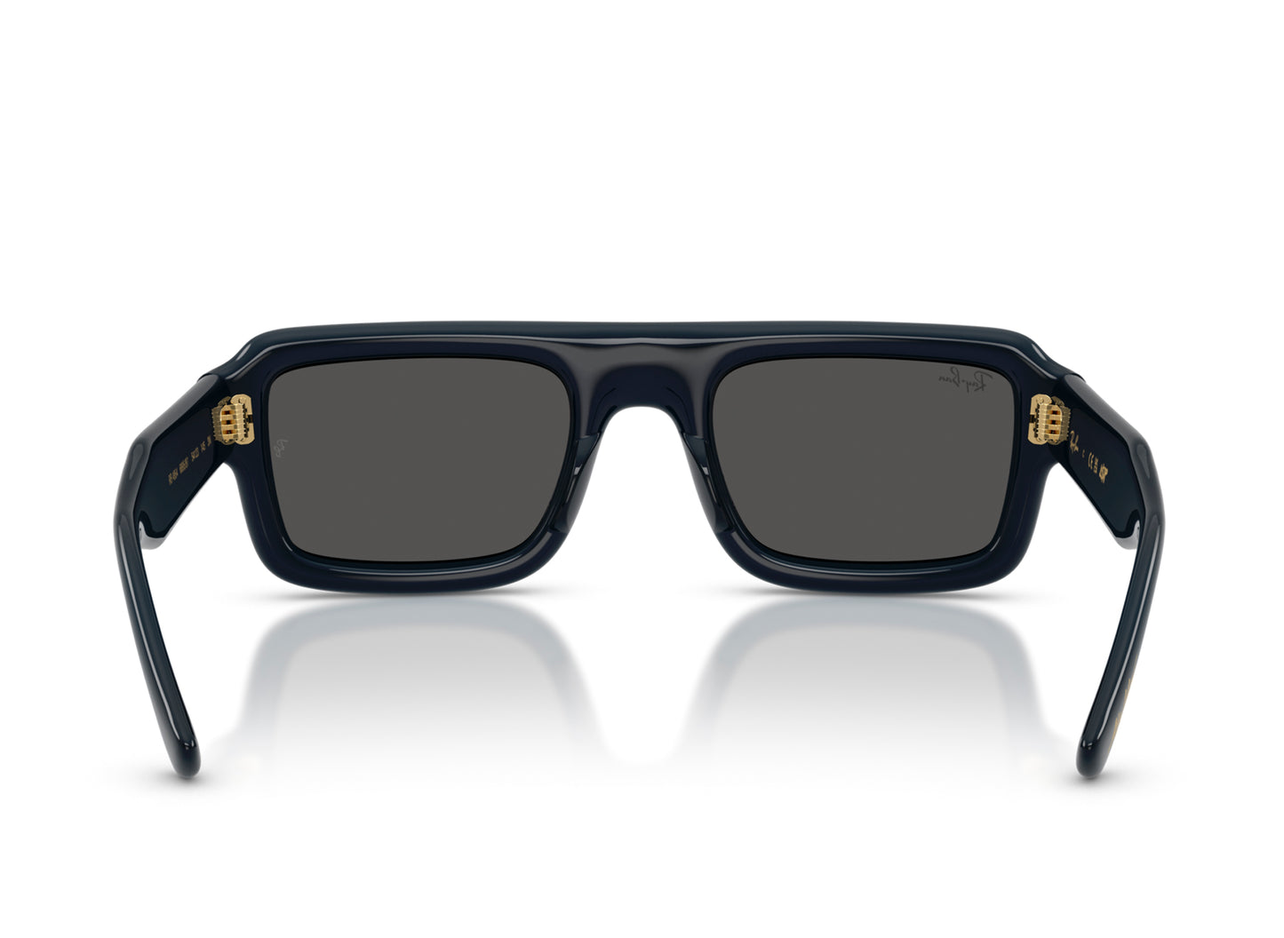 Ray Ban A$AP Rocky Flacko Puffer Sunglasses in Transparent Dark Blue w/ Ultra Black — view 3