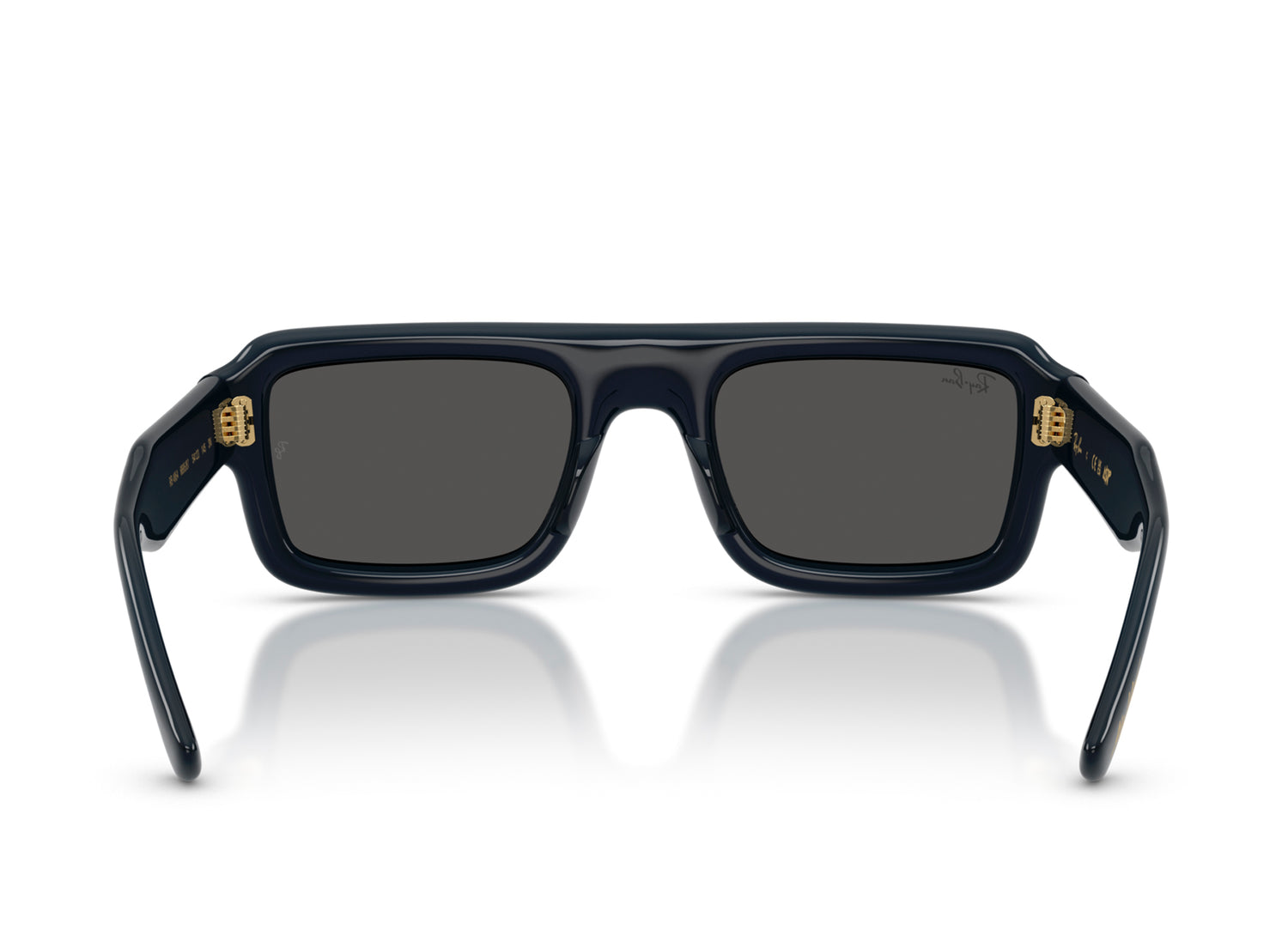 Ray Ban A$AP Rocky Flacko Puffer Sunglasses in Transparent Dark Blue w/ Ultra Black — view 3