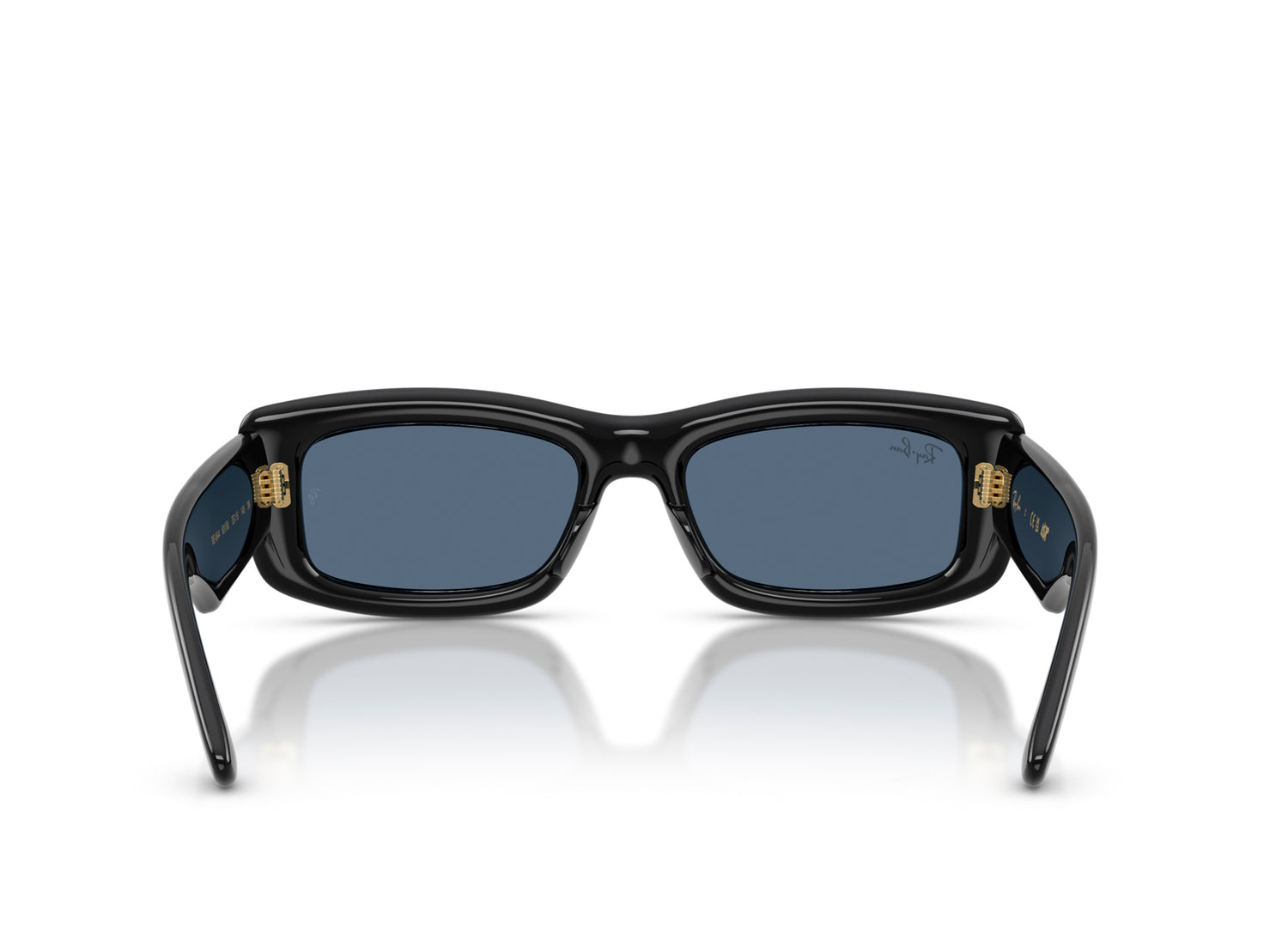 Ray Ban A$AP Rocky Kiliane Puffer Sunglasses in Black w/ Dark Blue — view 4