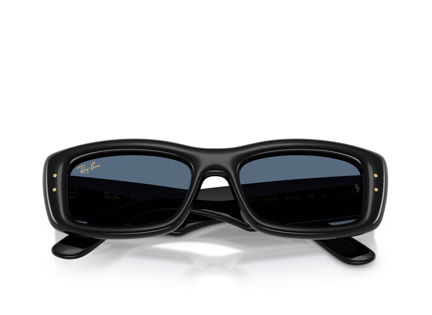 Ray Ban A$AP Rocky Kiliane Puffer Sunglasses in Black w/ Dark Blue — view 5