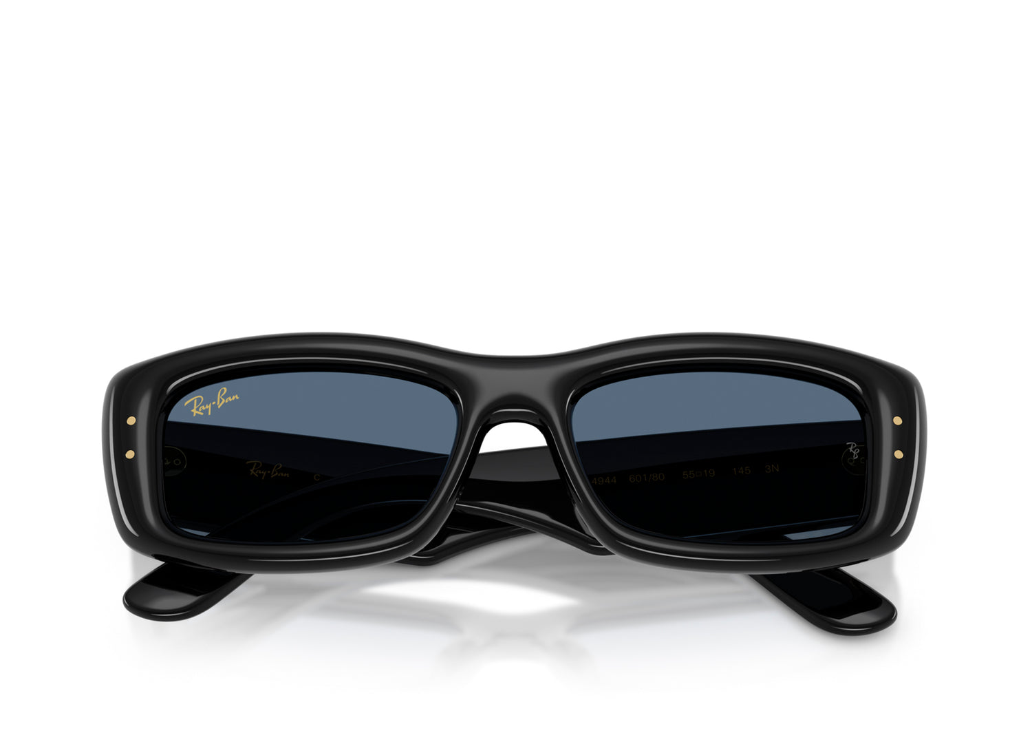 Ray Ban A$AP Rocky Kiliane Puffer Sunglasses in Black w/ Dark Blue — view 5