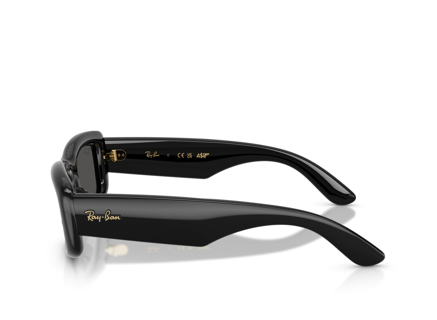 Ray Ban A$AP Rocky Kiliane Puffer Sunglasses in Black w/ Ultra Black — view 5