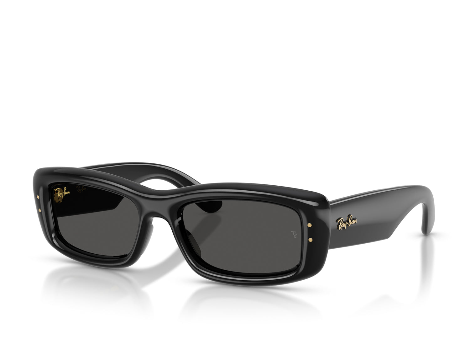 Ray Ban A$AP Rocky Kiliane Puffer Sunglasses in Black w/ Ultra Black — view 6