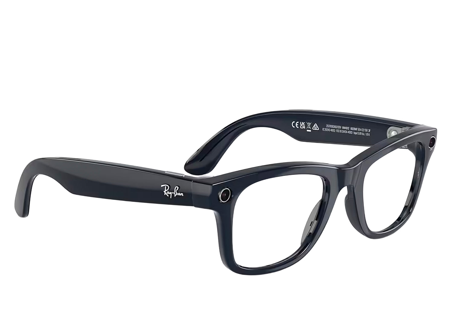Ray-Ban Meta Wayfarer (Gen 2) Sunglasses in Shiny Cosmic Blue w/ Transitions Sapphire Lenses — view 5
