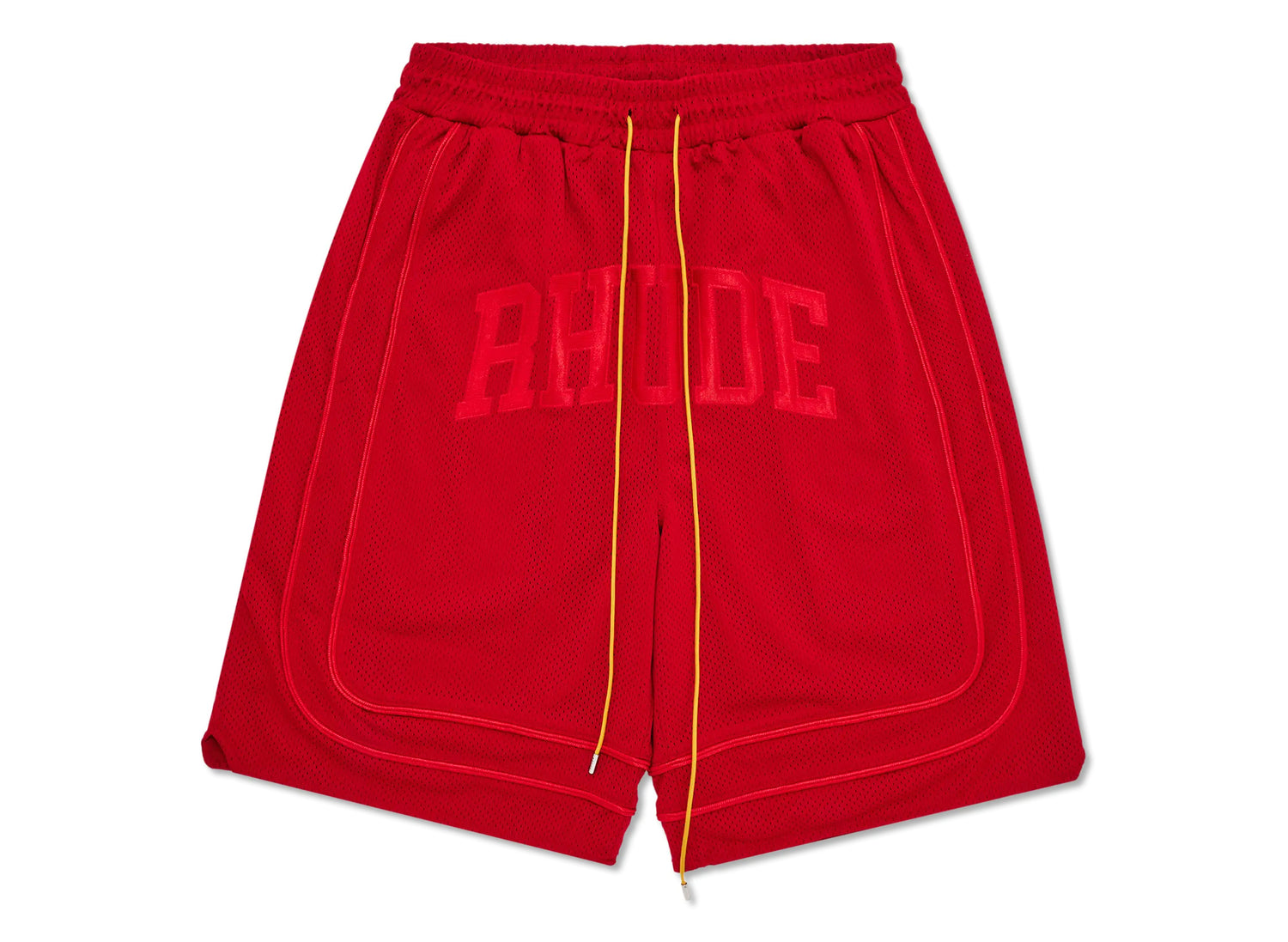 パンツ Rhude Red Shorts Rhude Baggy Mesh Collegiate Logo Shorts | Oneness Boutique