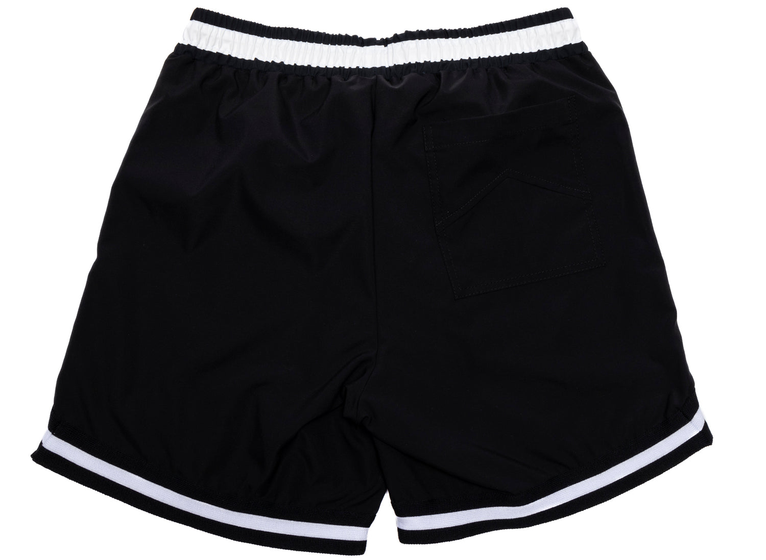 Rhude Basketball Swim Shorts in Black - view 2