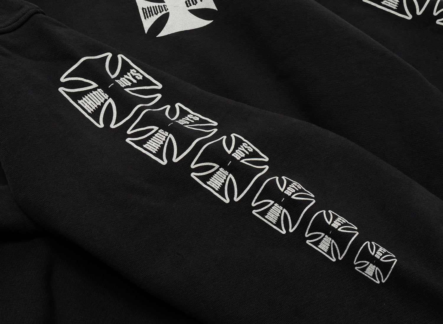 Rhude Boys Hoodie in Vintage Black - view 3